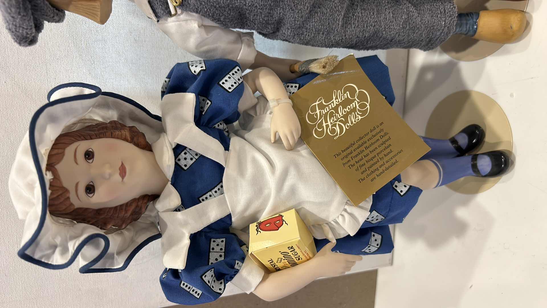 Photo 1 of 2 - 1985-1986 FRANKLIN HEIRLOOM PORCELAIN DOLLS $70