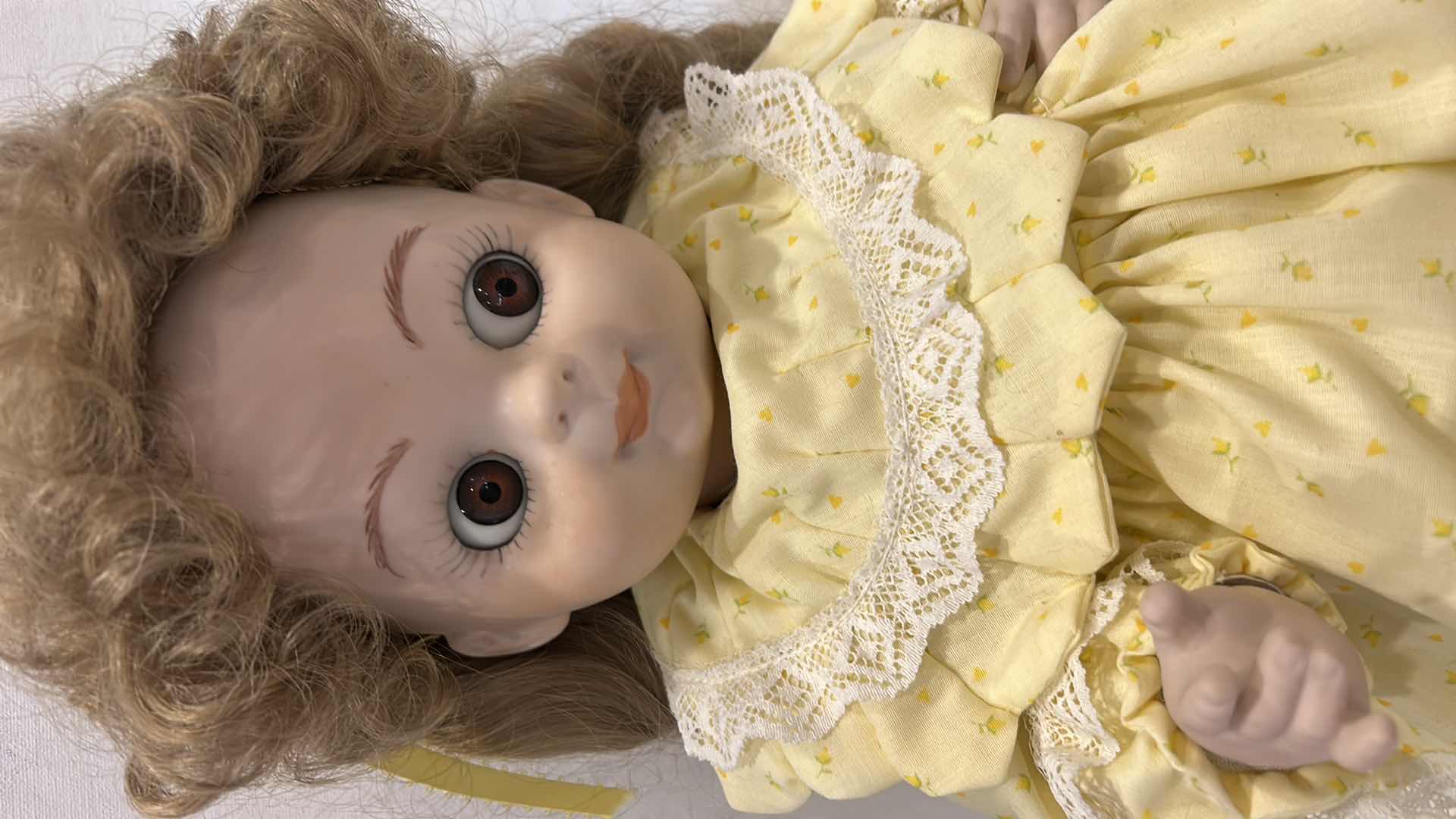 Photo 1 of 1990s GOEBEL DOLLY DINGLE PORCELAIN DOLL H19”