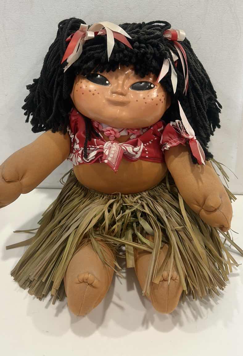 Photo 1 of 1980s TARO PATCH HAWAIIAN HULA, DOLL H18”