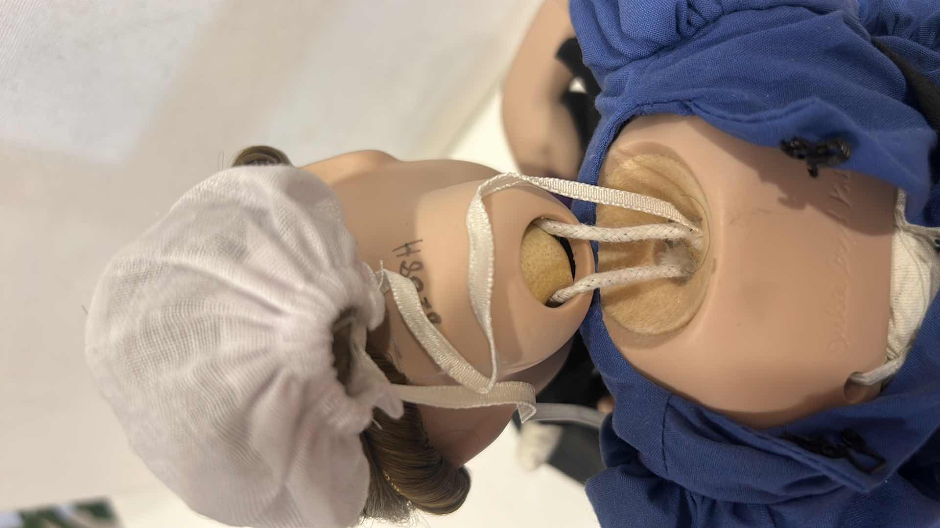 Photo 1 of ASHTON-DRAKE GALLERIES PORCELAIN BABY DOLL DESIGNED BY ARTIST YOLANDA BELLO. H 10”