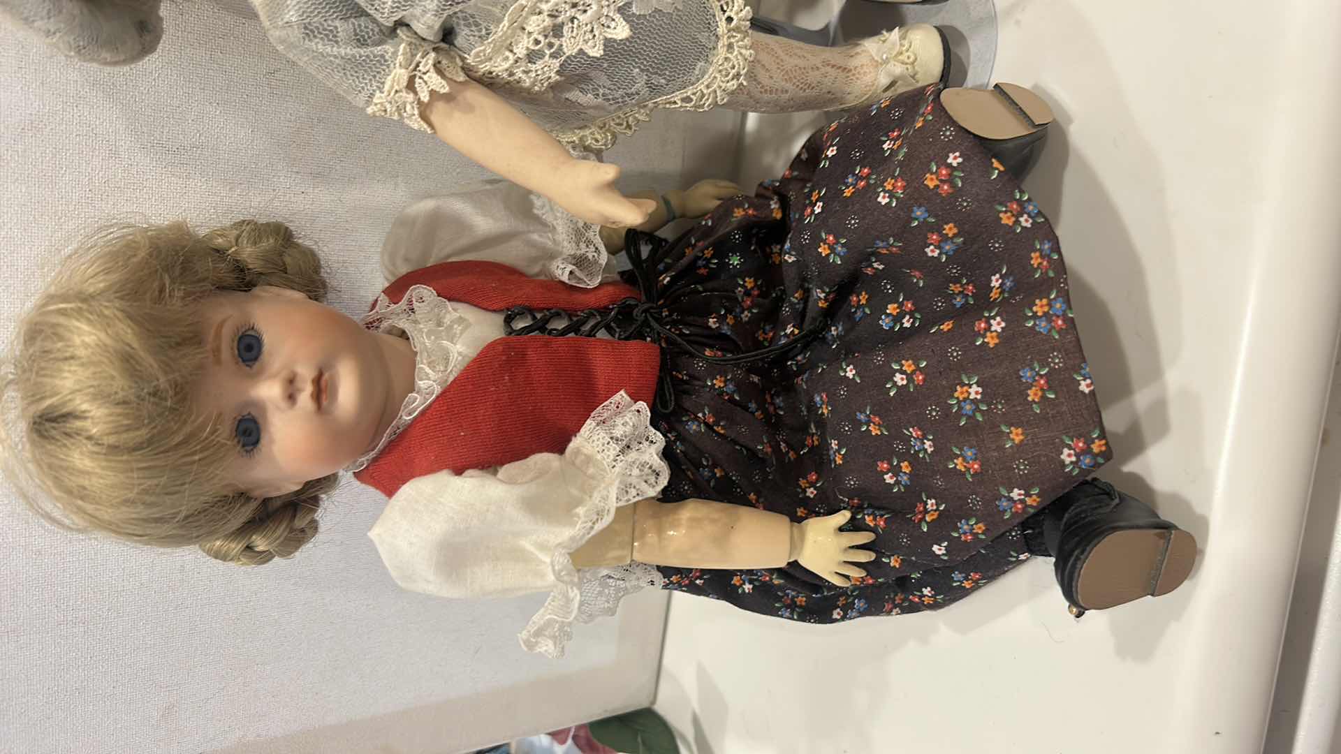 Photo 1 of ARTIST SIGNED GERMANIC/EUROPEAN FOLK STYLE DOLL $65 PLUS 2 ADDITIONAL COLLECTIBLE DOLLS $50