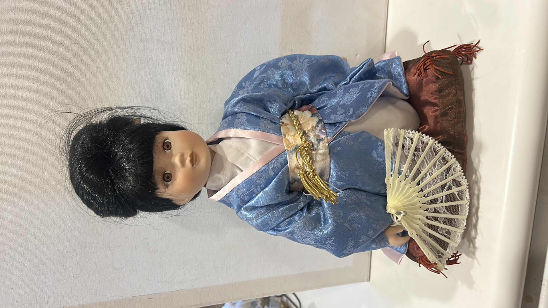 Photo 1 of VINTAGE COLLECTIBLE GEISHA-STYLE PORCELAIN DOLL
H14”
