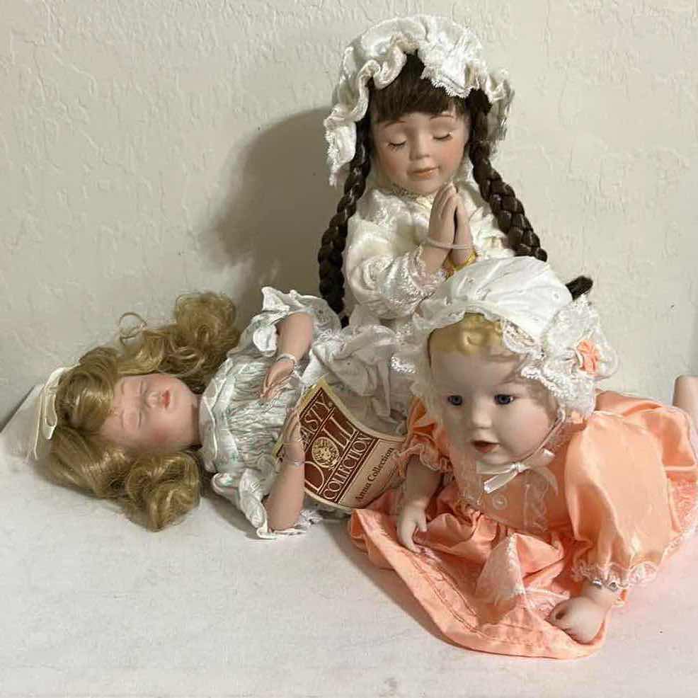 Photo 1 of 3 PORCELAIN COLLECTIBLE DOLLS $120