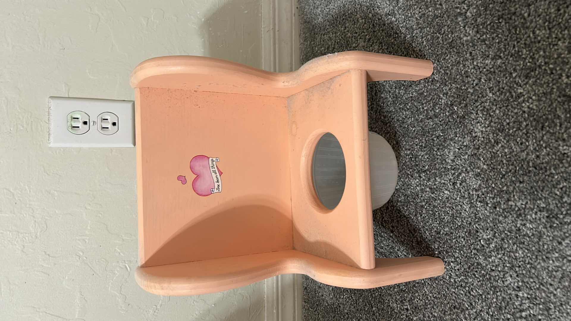 Photo 1 of HANDMADE ARTIST PORCELAIN TODDLER GIRL DOLL ON POTTY CHAIR W TOILET PAPER ROLL H21” $95