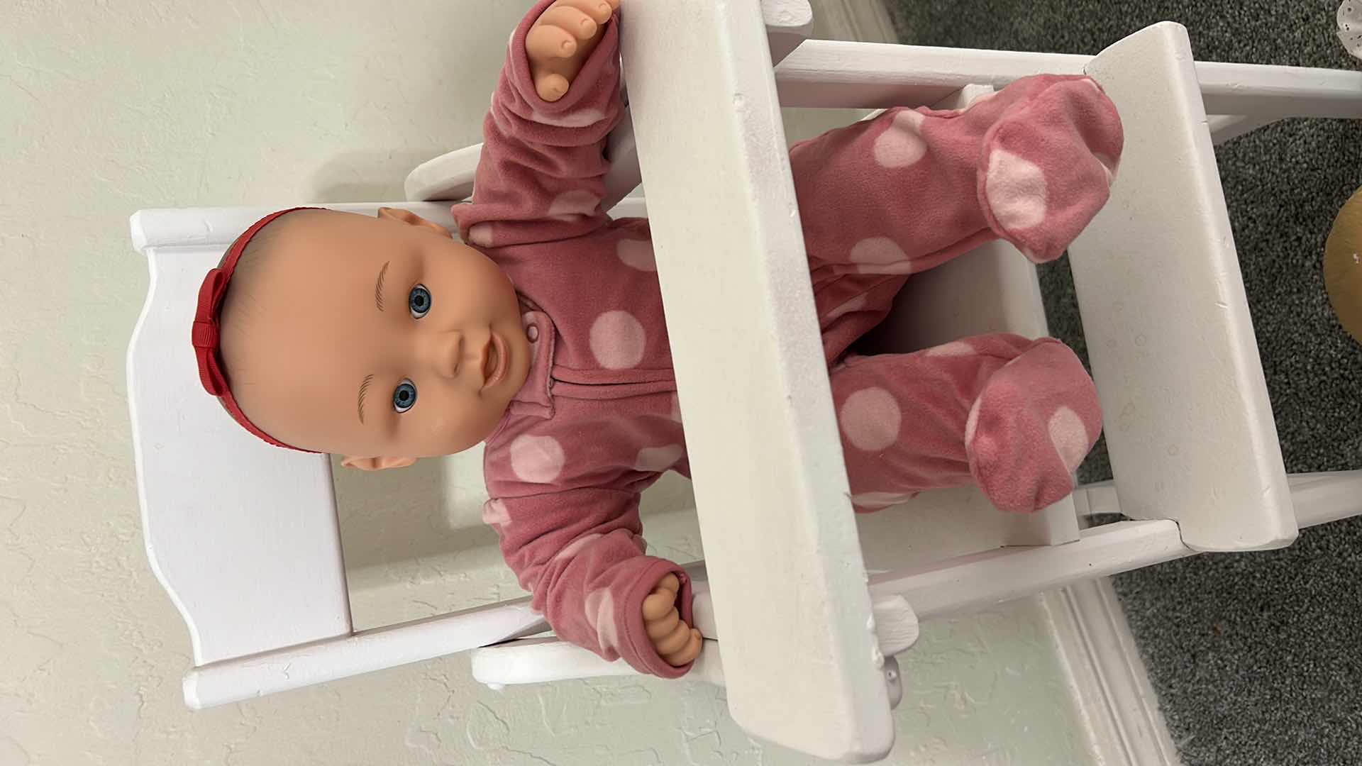 Photo 1 of TWO BABY DOLLS & HIGHCHAIR H29”
