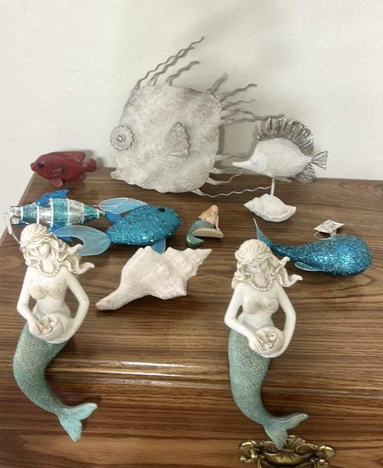 Photo 1 of MERMAID, SHELL, FISH - OCEAN THEMED DECOR