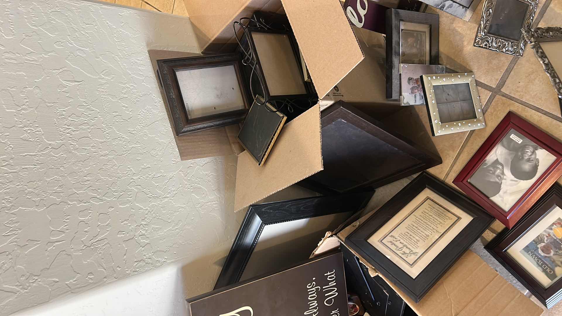 Photo 1 of 2 BOXES OF PICTURE FRAMES
