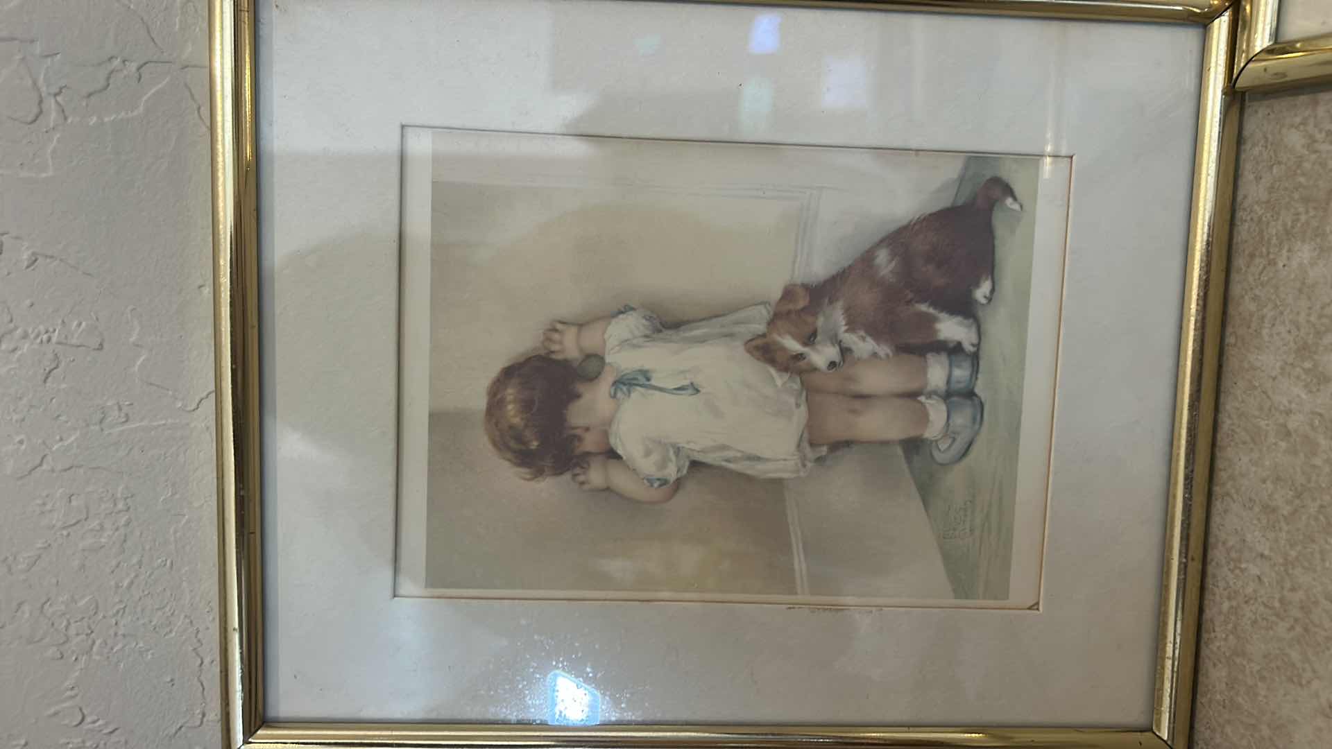 Photo 1 of 4 FRAMED ART PRINTS BY AMERICAN ILLUSTRATOR BESSIE PEASE GUTMANN. ARTWORK 8" X 10" $ 125