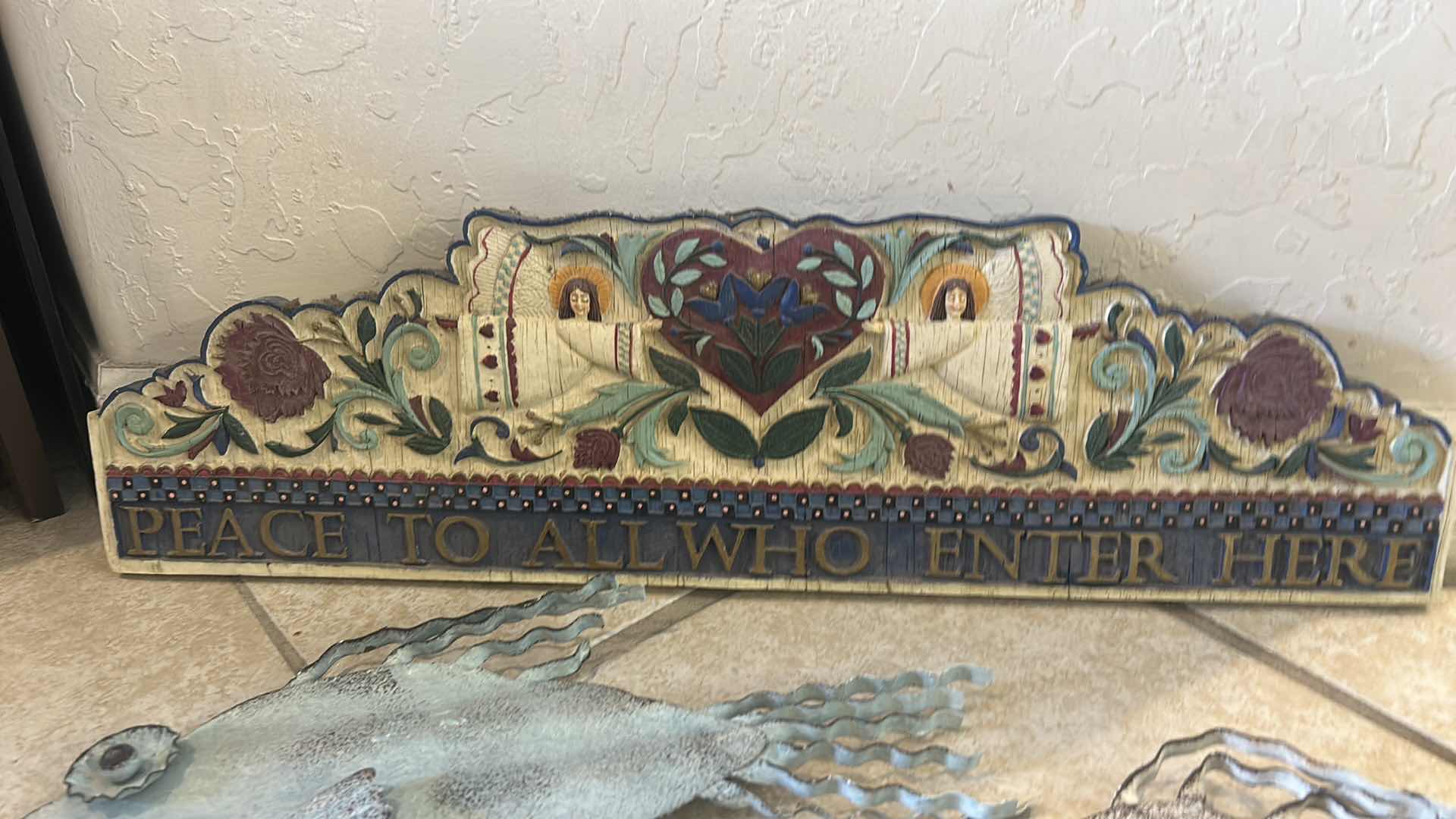 Photo 1 of HOME DECOR- METAL FISH, MERMAID & WOOD PLAQUE