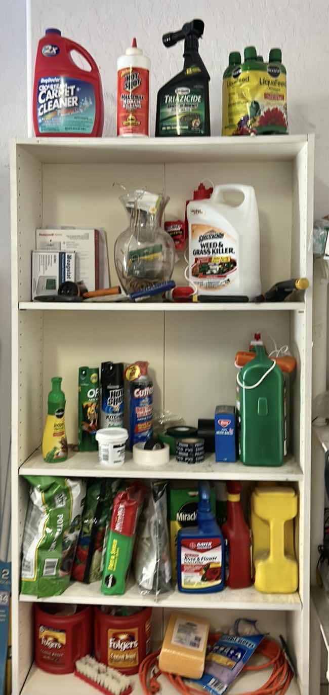 Photo 1 of ASSORTED HOUSEHOLD CLEANING, LAWN & GARDEN SUPPLIES