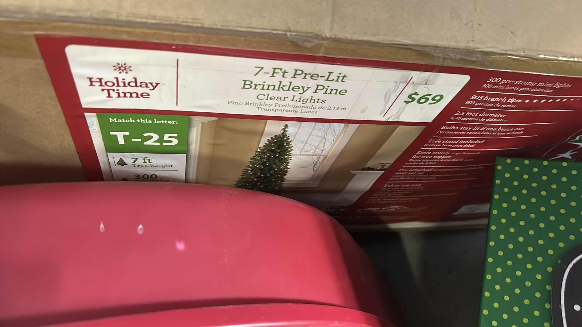 Photo 1 of CHRISTMAS TREE & 3 BINS OF CHRISTMAS DECOR & MORE