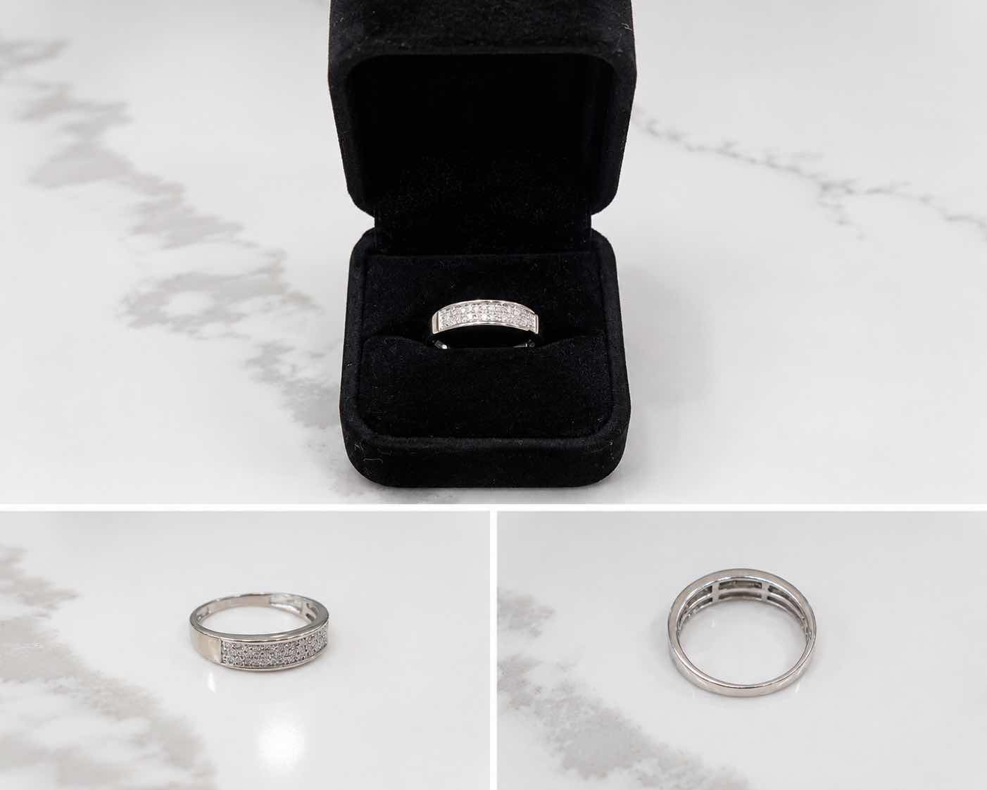 Photo 1 of 10K WHITE GOLD DIAMOND RING
0.50CTW 2.3G (EST SIZE 6-7) #39 $2,100