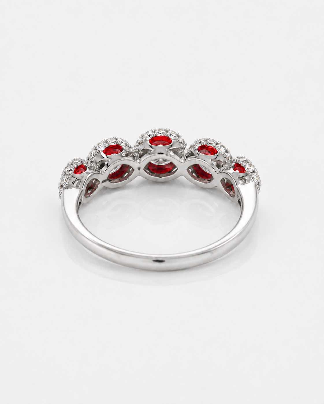 Photo 1 of 10K WHITE GOLD DIAMOND RING 0.50 CTW DIAMOND 0.50 SAPPHIRE 3G (EST SIZE 6-7) #34 $2,100