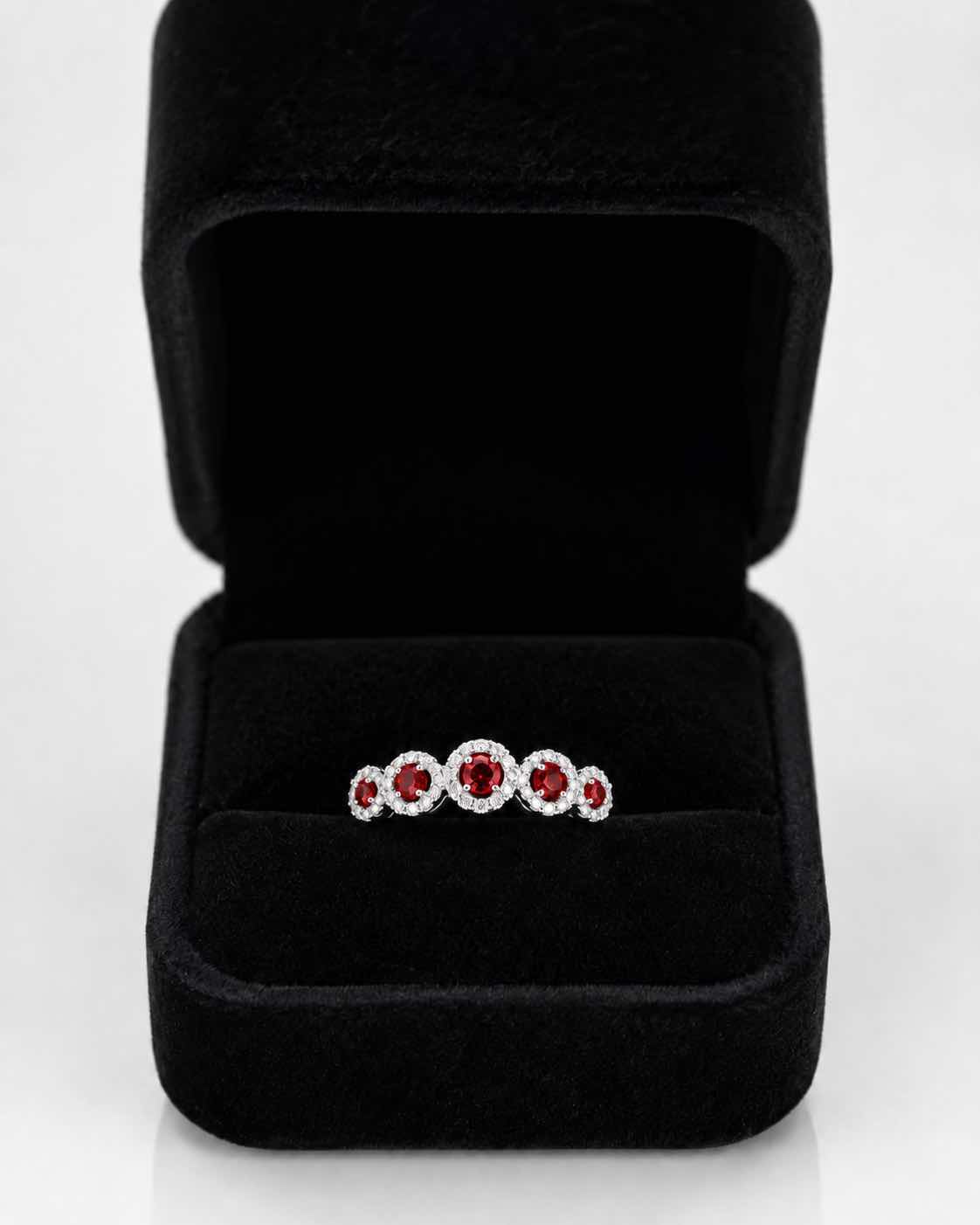 Photo 1 of 10K WHITE GOLD DIAMOND RING 0.50 CTW DIAMOND 0.50 SAPPHIRE 3G (EST SIZE 6-7) #34 $2,100