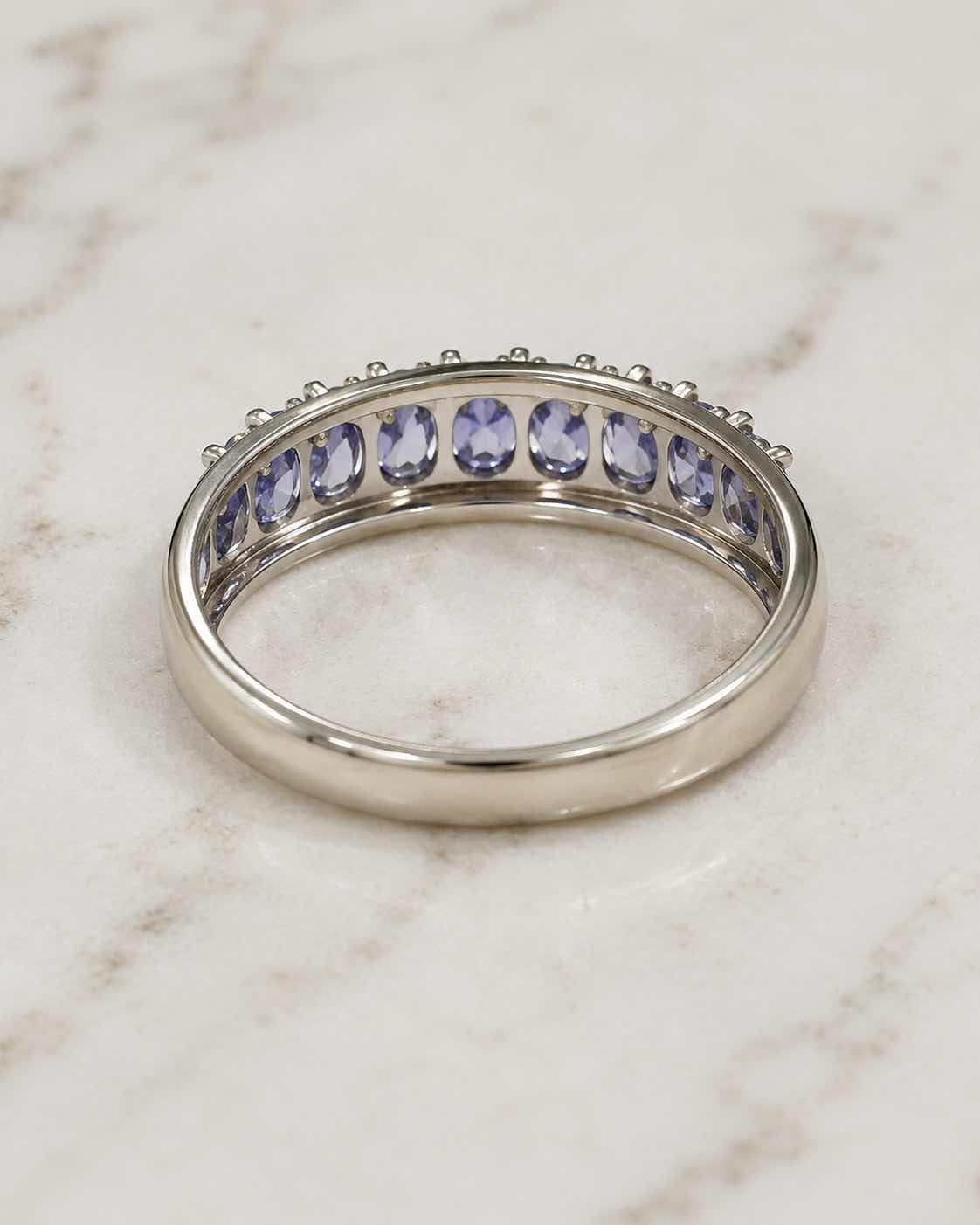 Photo 1 of 10 K WHITE GOLD 2CTW TANZANITE RING 2G (EST SIZE 6–7) #46 $1,200