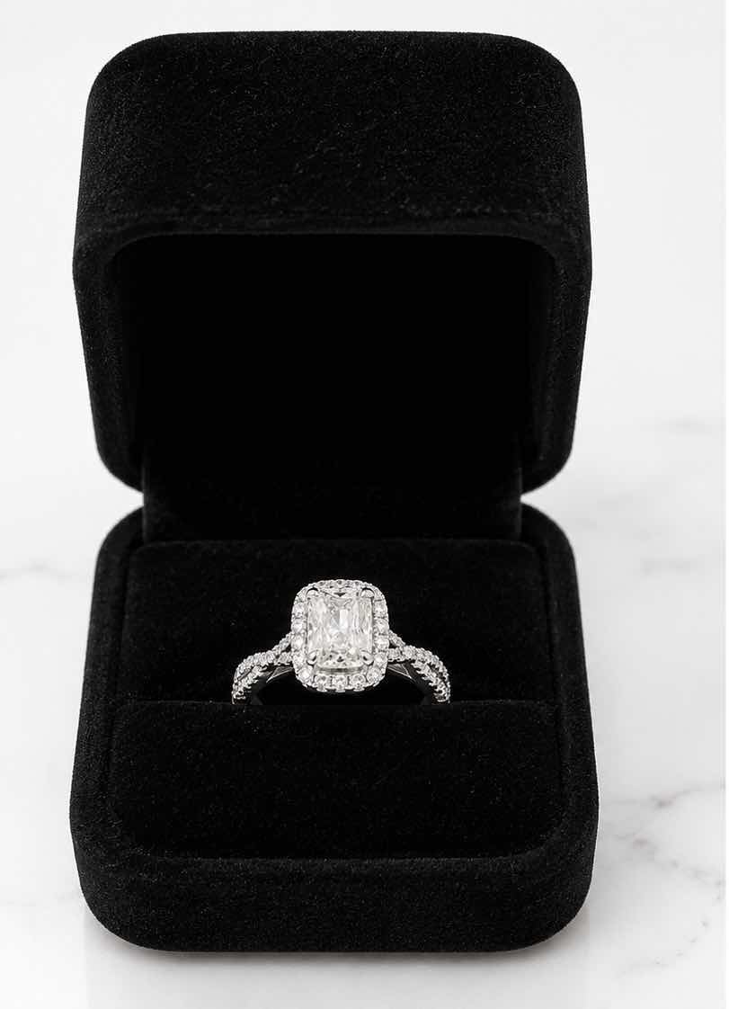 Photo 1 of 14K WHITE GOLD 1CTW DIAMOND RING, 4G. (EST SIZE 6–7) #26
