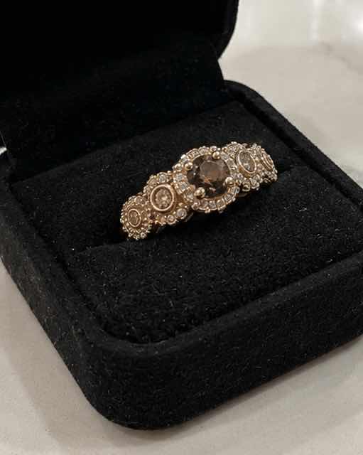 Photo 1 of 14K ROSE GOLD 1 CTW DIAMOND RING 3.4G (EST SIZE 6–7) #11