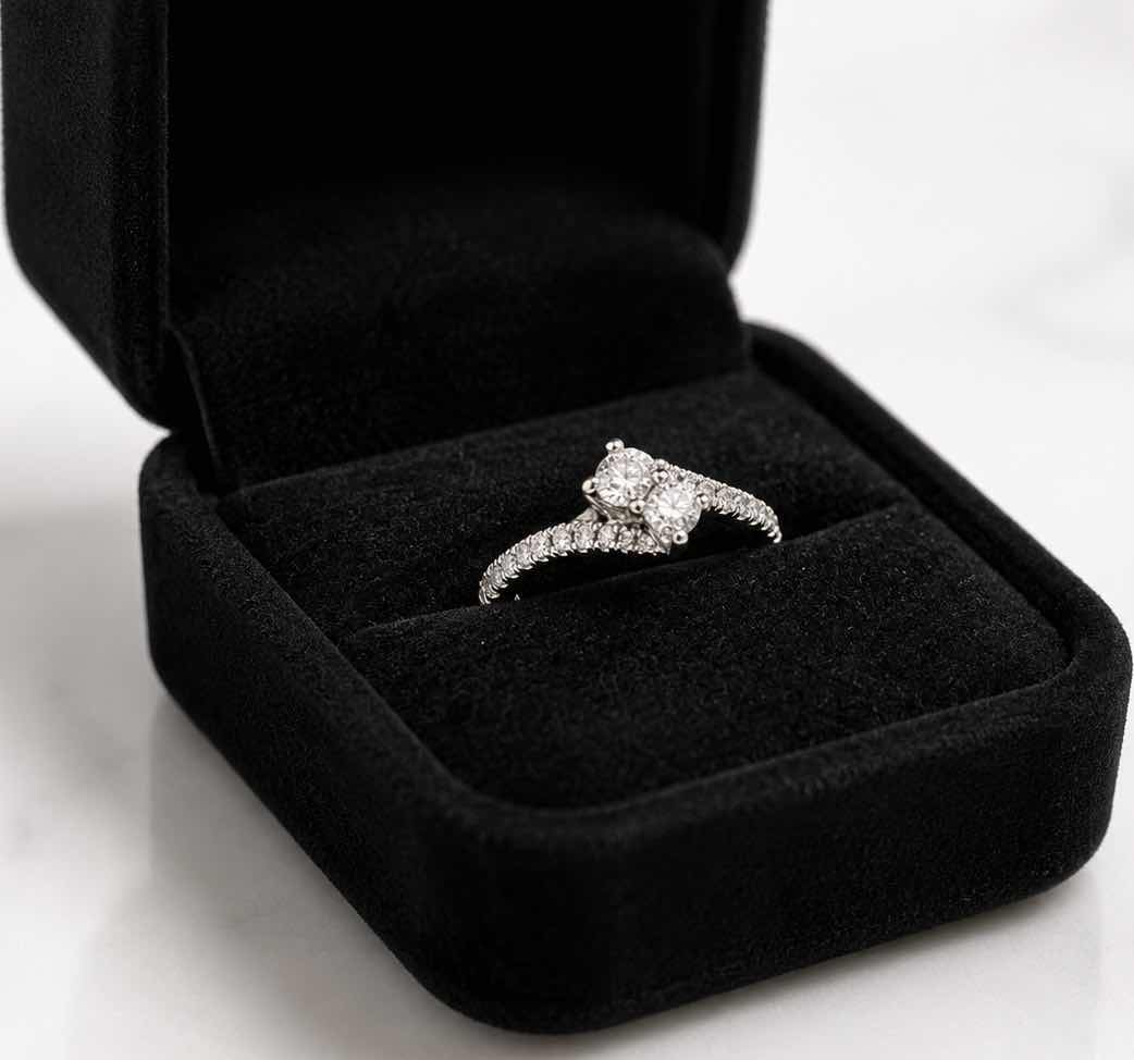 Photo 1 of 14K WHITE GOLD 1CTW DIAMOND RING 53.8 G. (EST SIZE 6–7) #7
