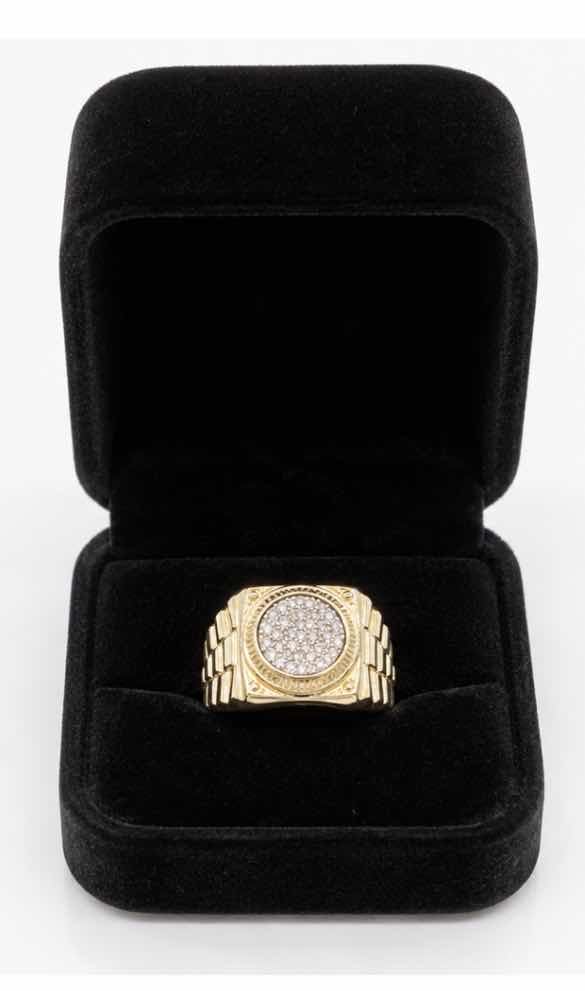Photo 1 of 10K YELLOW GOLD 0.50 CTW DIAMOND RING 5.5G (EST SIZE 6-7). #11