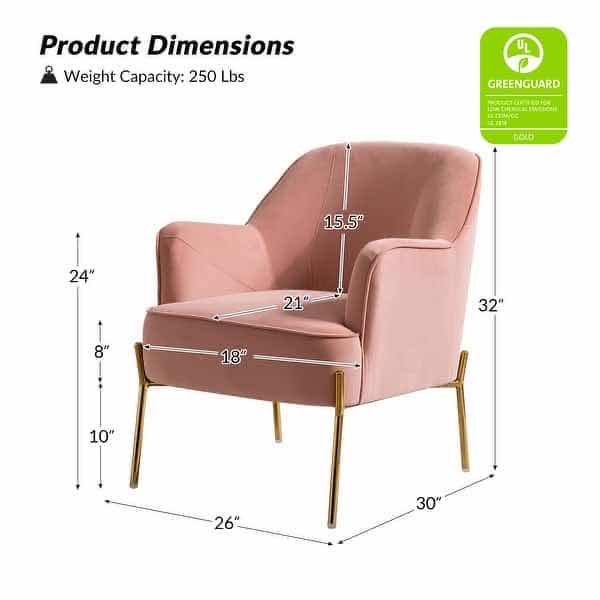 Photo 1 of HULALA PINK UPHOLSTERED BARREL CHAIR $340