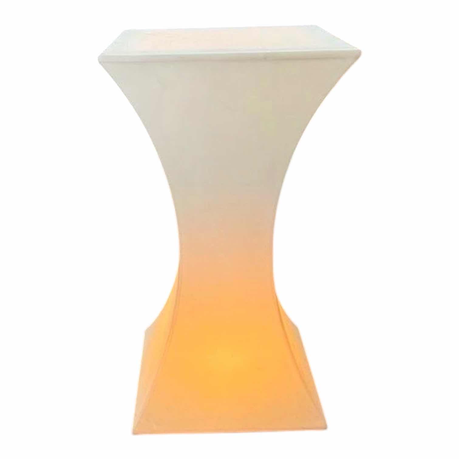 Photo 1 of LED WHITE BAR TABLE 23.5" X 42.5"