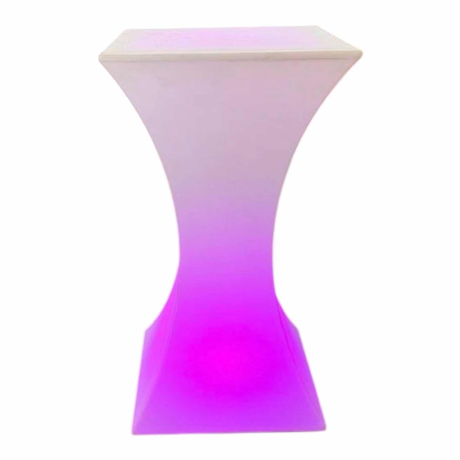 Photo 1 of LED WHITE BAR TABLE 23.5" X 42.5"
