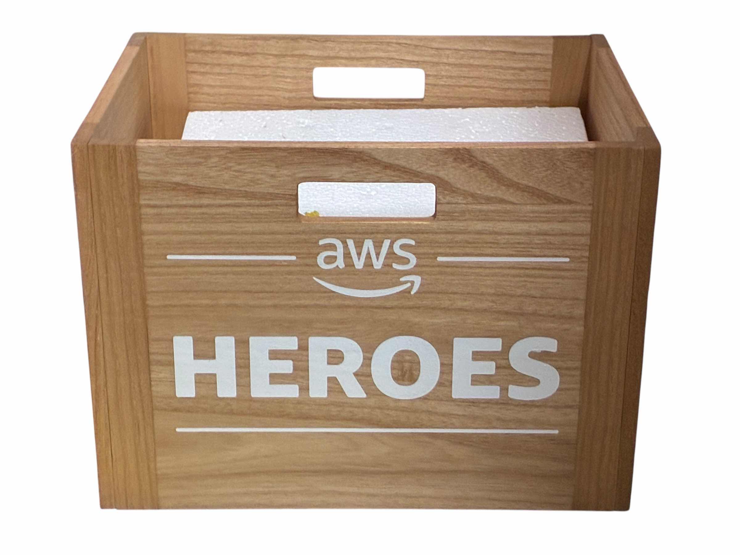 Photo 1 of AWS HEROES WOOD CRATE 14” X 10”