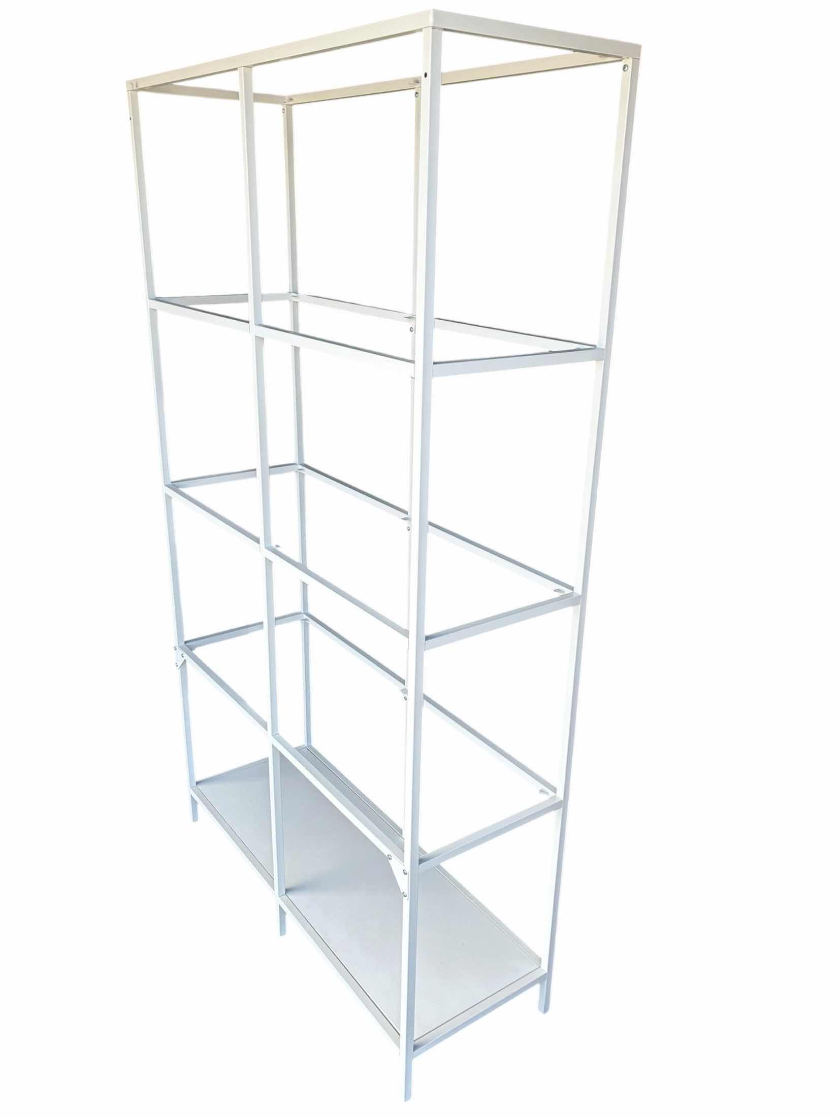 Photo 1 of IKEA VITTSJO WHITE 5-TIER GLASS SHELF UNIT