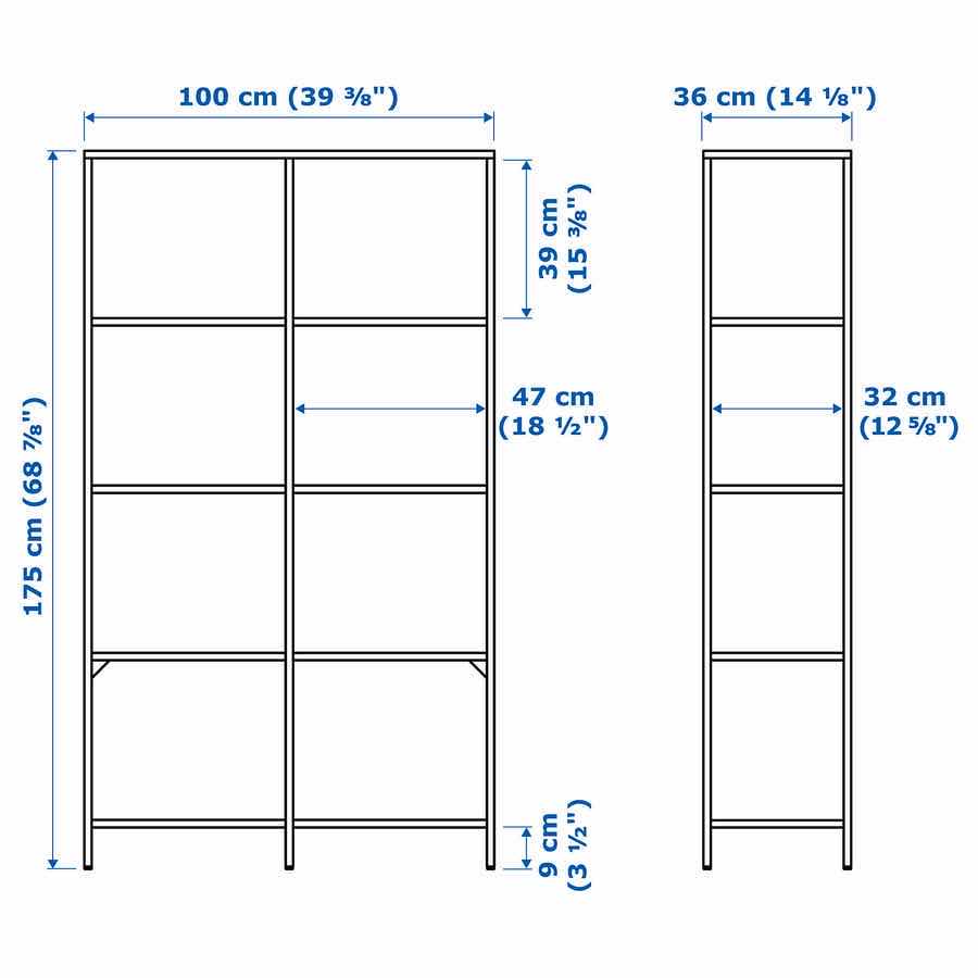 Photo 1 of IKEA VITTSJO WHITE 5-TIER GLASS SHELF UNIT