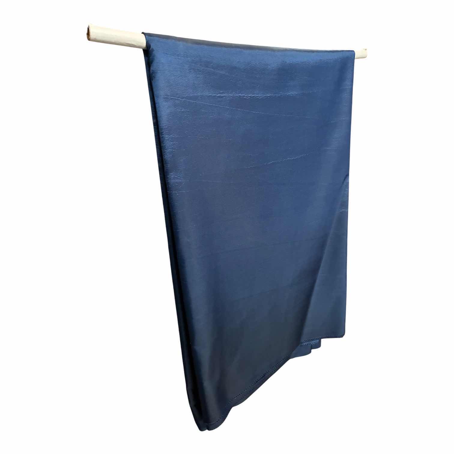 Photo 1 of 8’ TDP BLUE SATIN TABLE LINEN