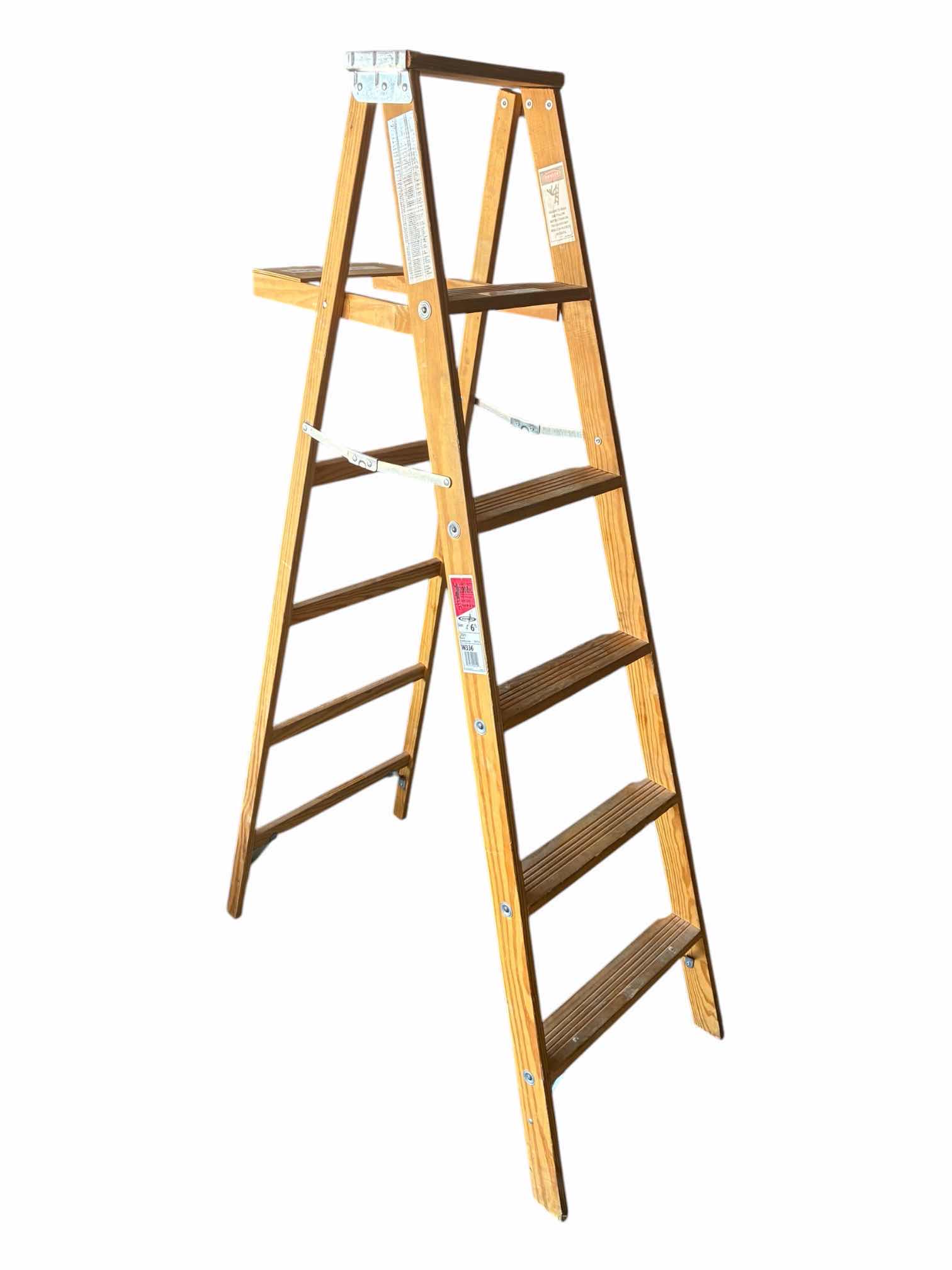 Photo 1 of WERNER 6’ WOOD STEP LADDER