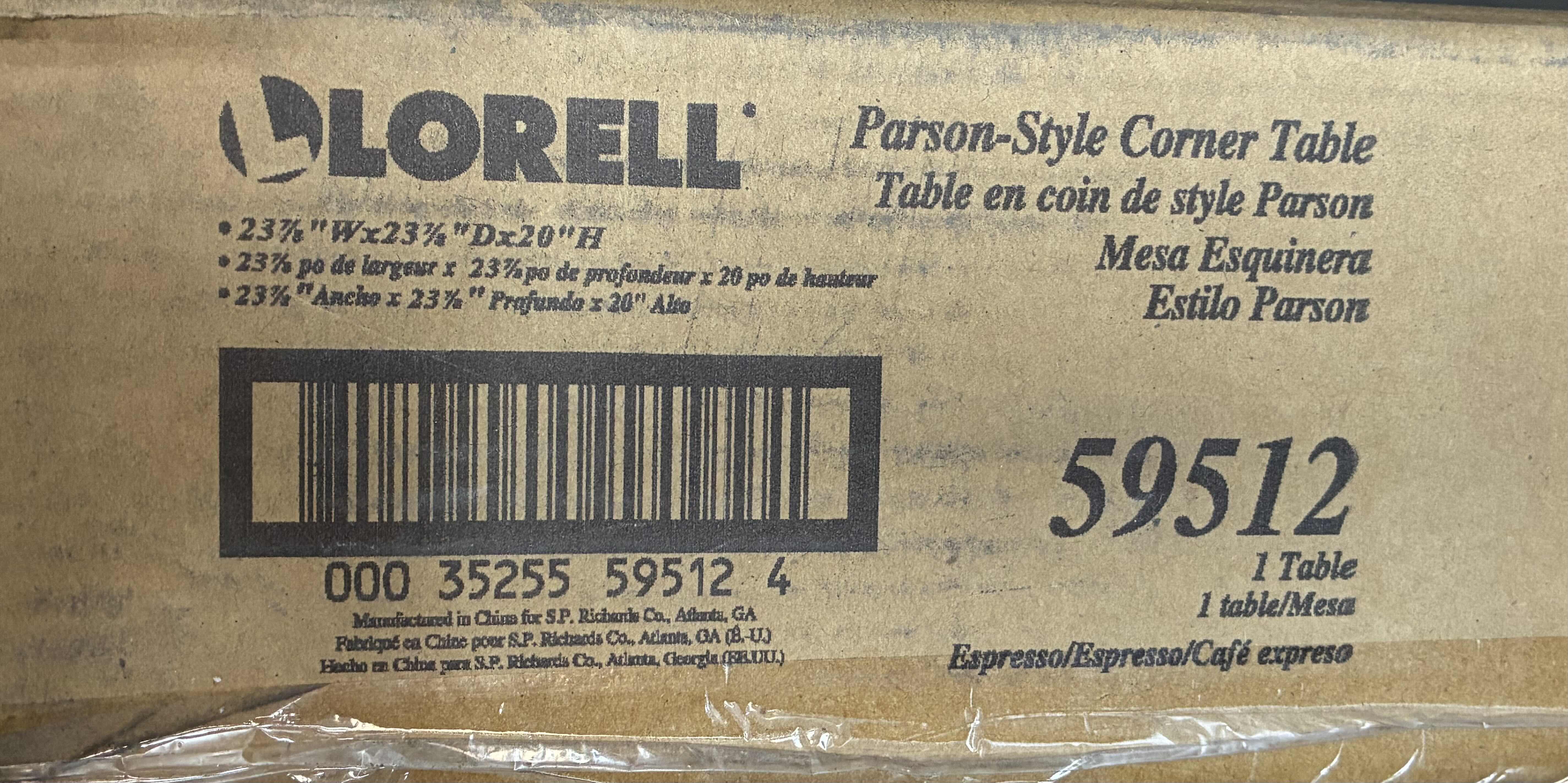 Photo 1 of LORELL PARSON STYLE CORNER TABLE