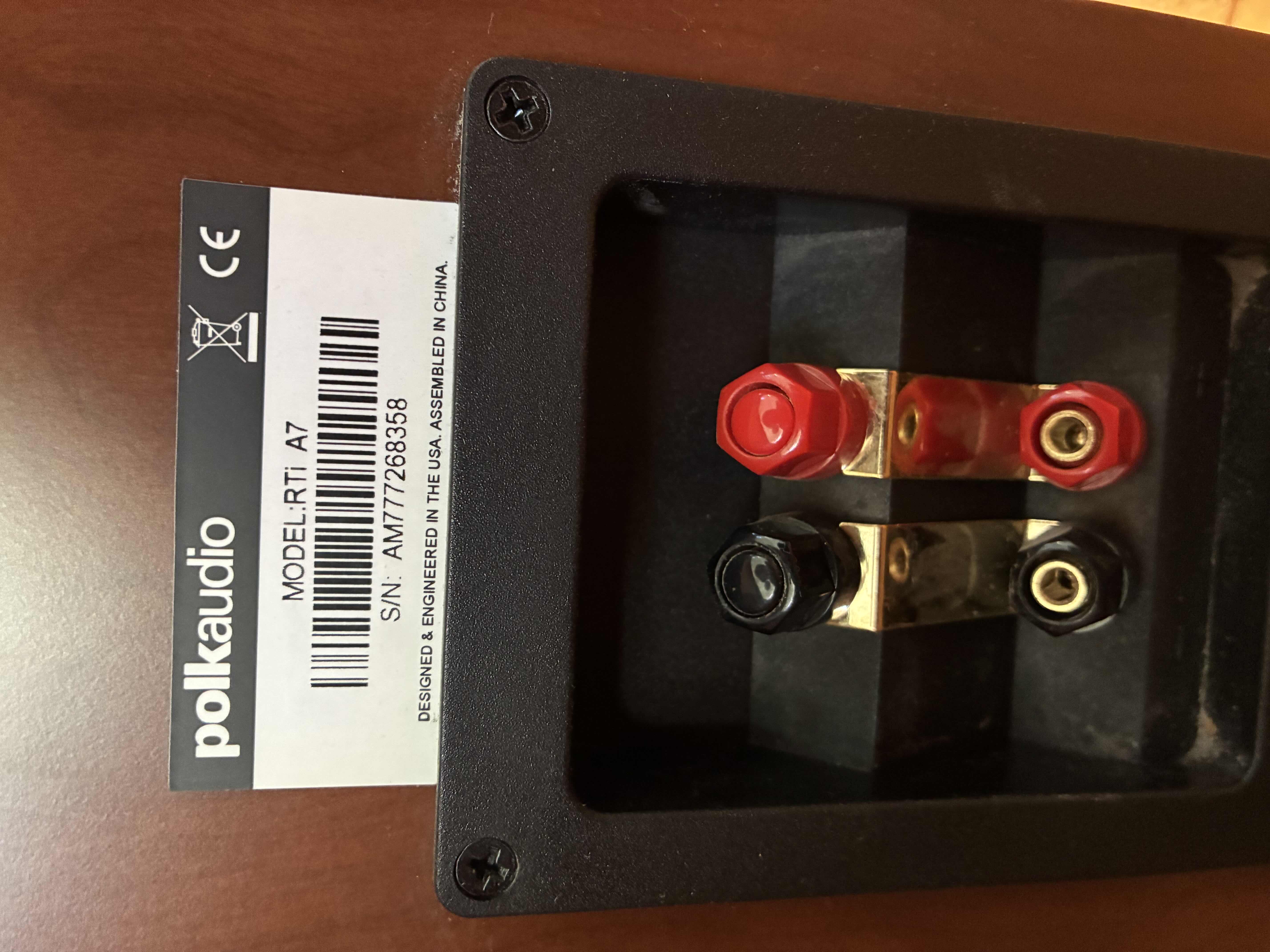Photo 1 of POLK AUDIO SPEAKERS RTIA7 (SET OF 2)
