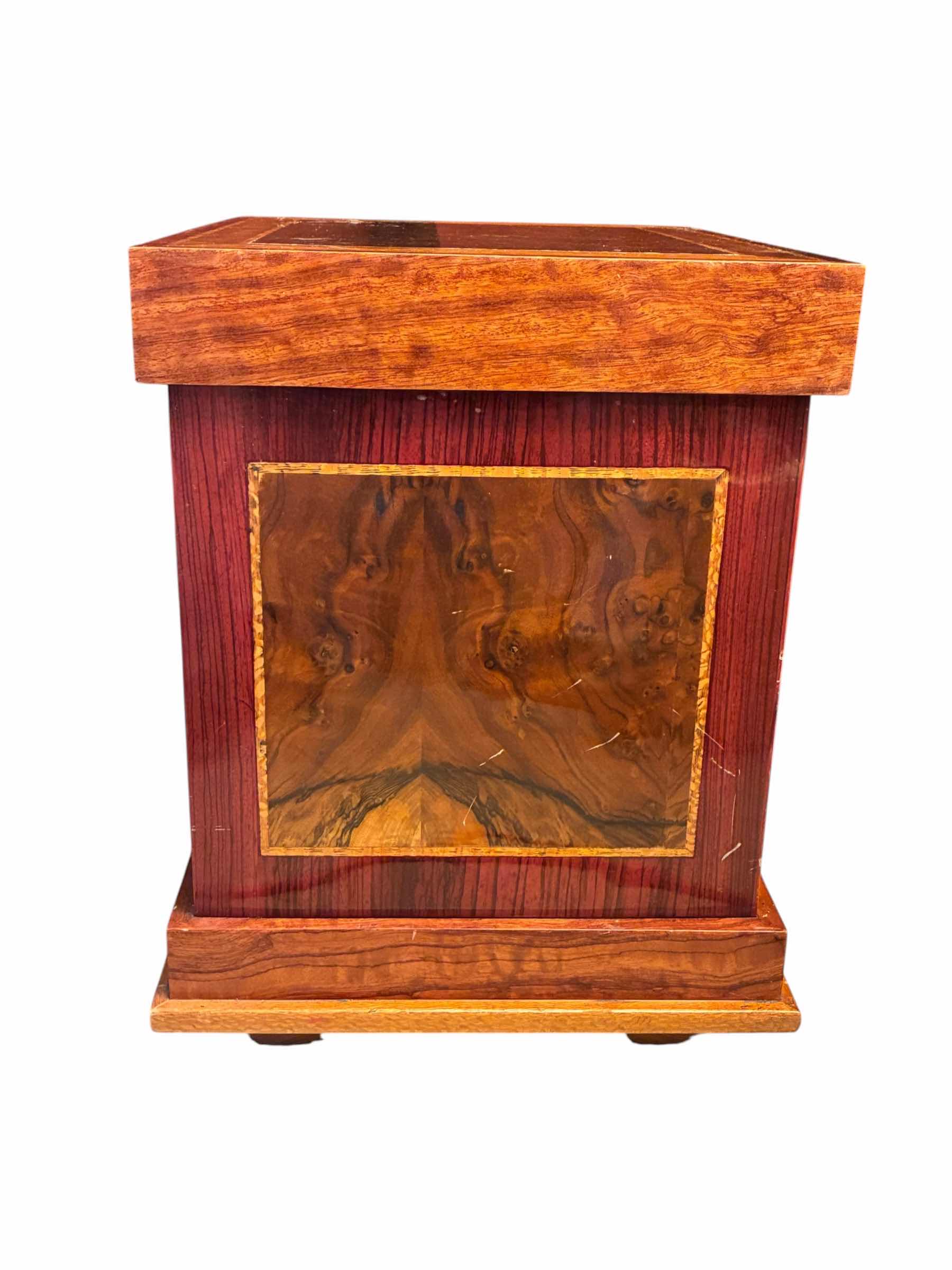 Photo 1 of DUNHILL STYLE MULTITONE WALNUT BURL CUSTOM BUILD CABINET 17“ X 21“ H22.5“