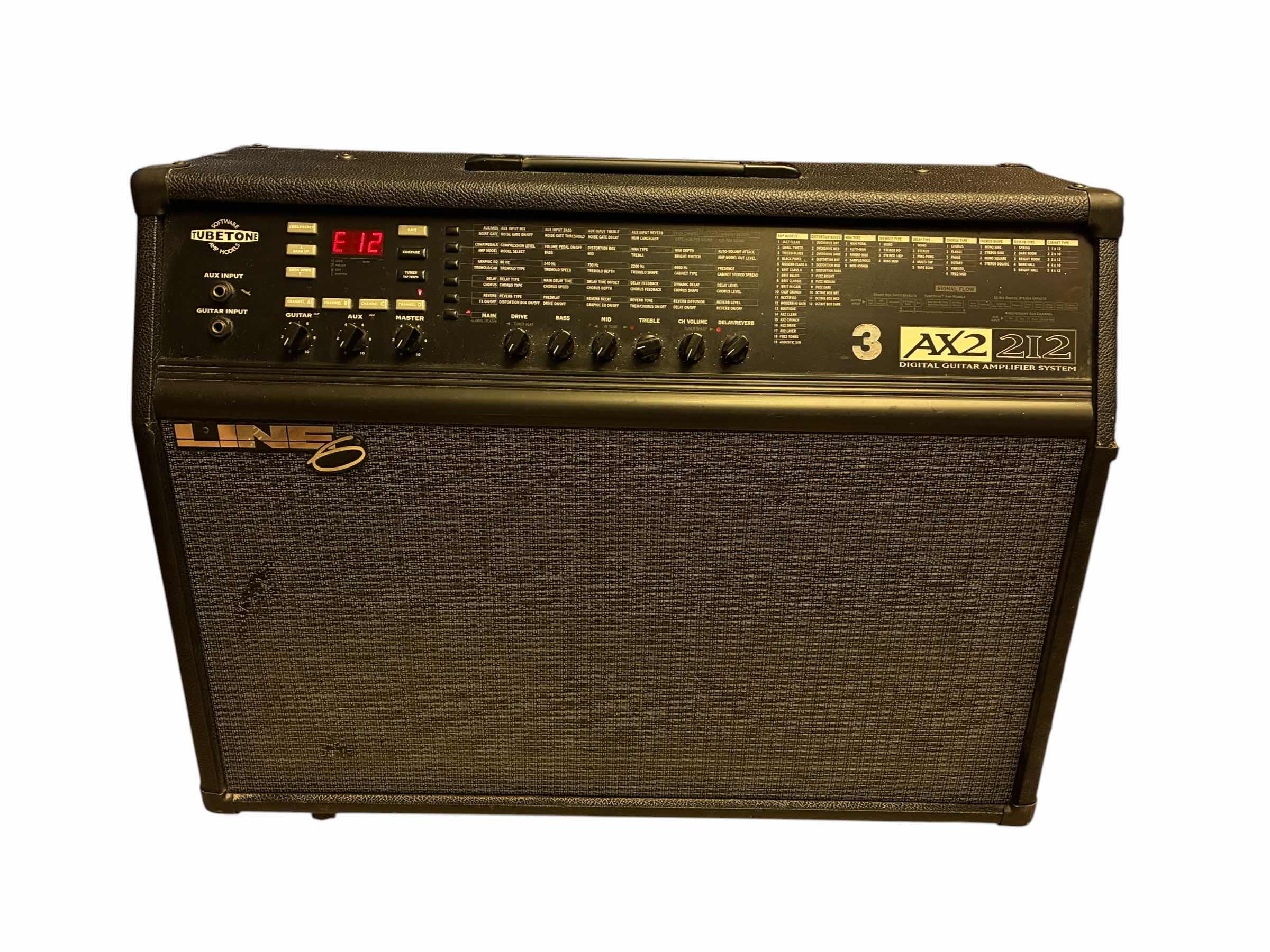 View 1 of TUBETOWN SOFTWARE AMP MODELS LINE 6 DIGITAL GUITAR AMPLIFIER SYSTEM AX22112 $200