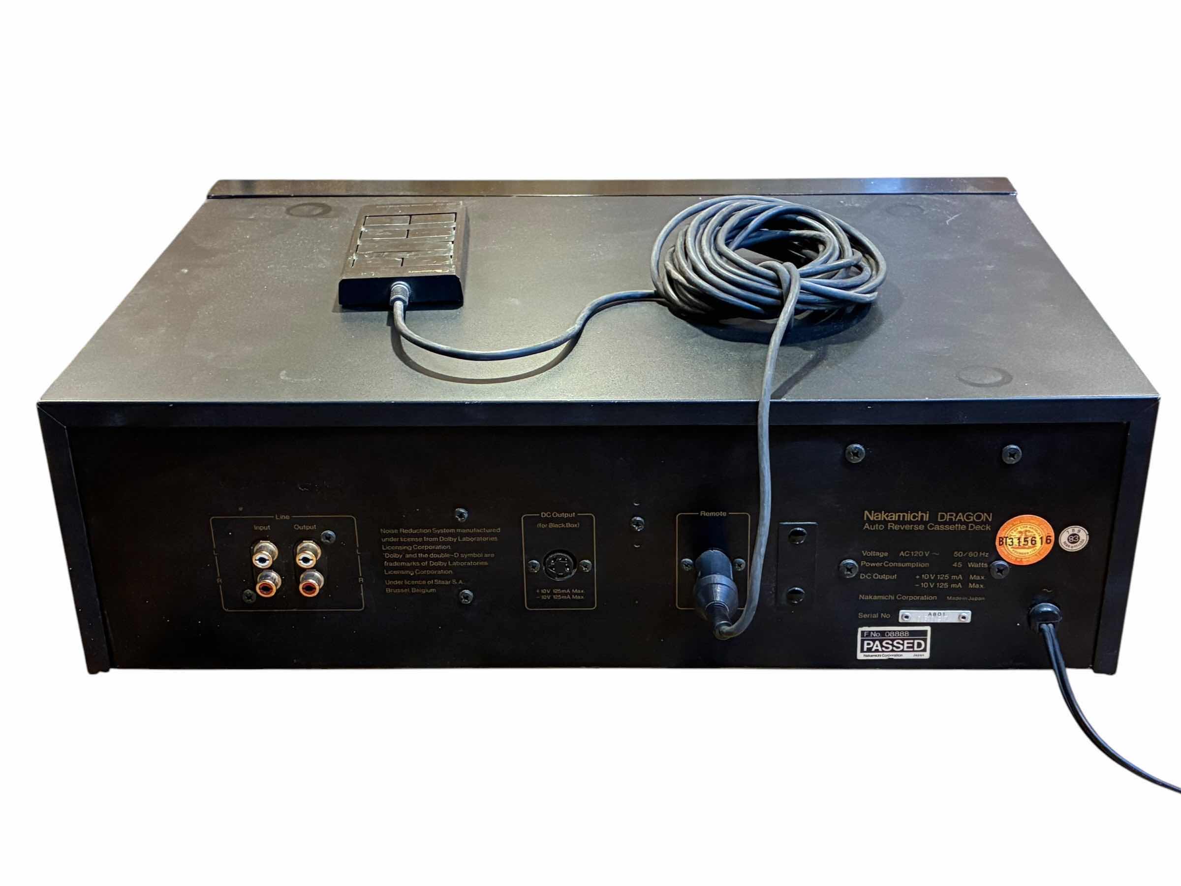 Photo 1 of NAKAMICHI DRAGON AUTO REVERSE CASSETTE DECK