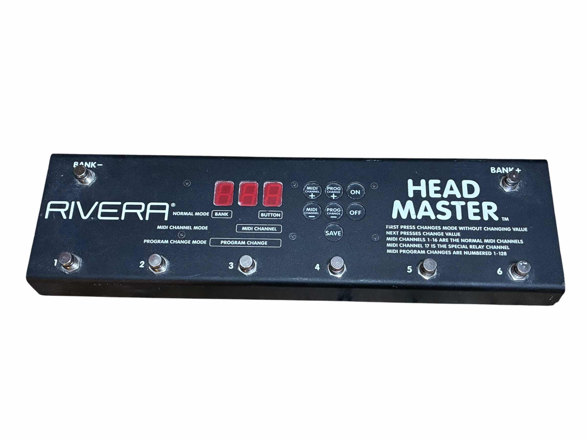 Photo 1 of RIVERA HEADMASTER MIDI SWITCHER CONTROLLER