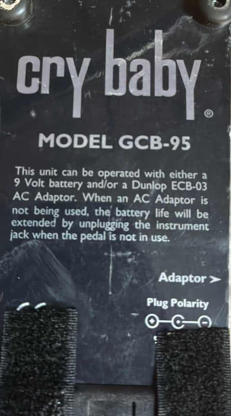 Photo 1 of DUNLOP CRY BABY INSTRUMENT AMPLIFIER PEDAL GCB95
