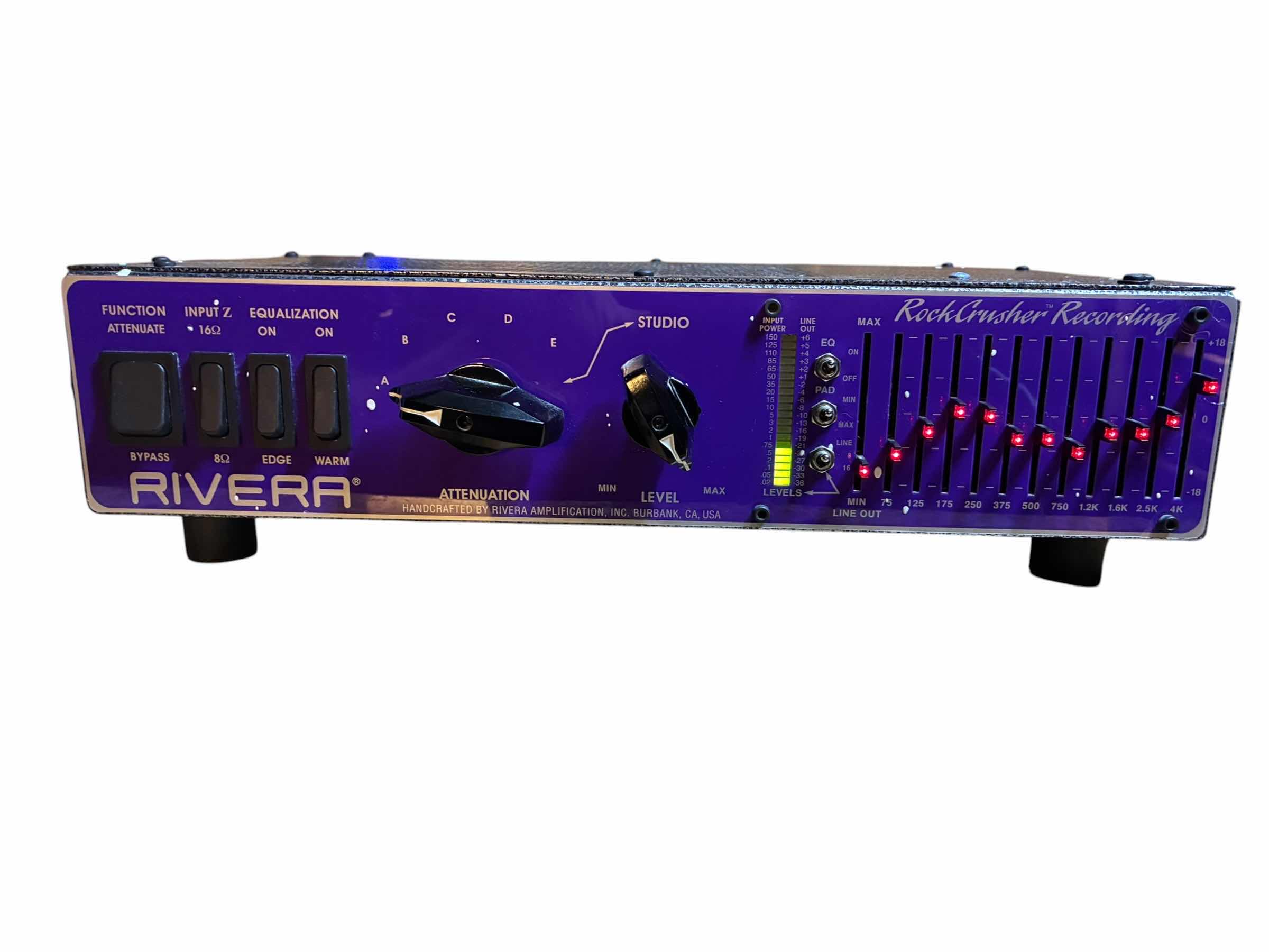 Photo 1 of RIVIERA ROCK CRUSHER RECORDING POWER ATTENUATOR 11-BAND EQ SPEAKER EMULATOR