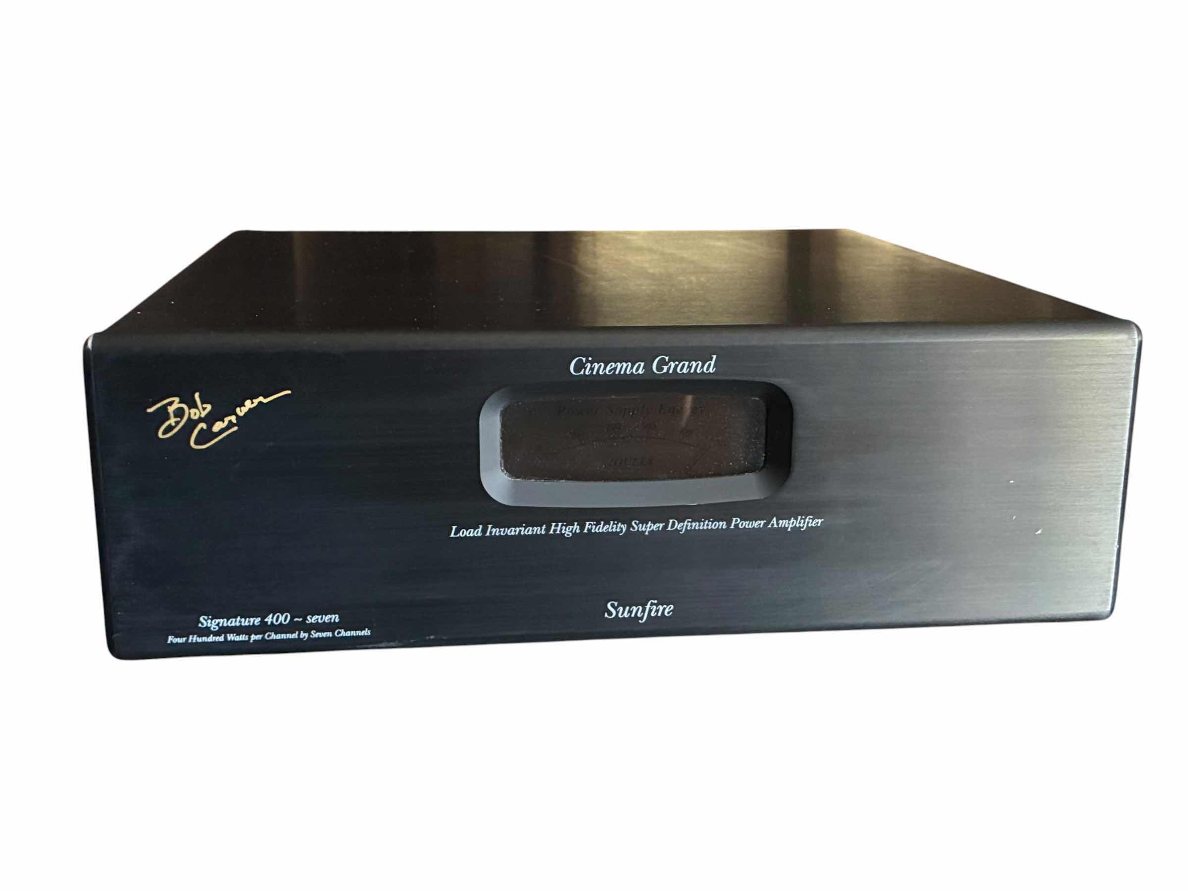 Photo 1 of SUNFIRE BOB CARVER CINEMA GRAND POWER AMPLIFIER SIGNATURE 400–SEVEN