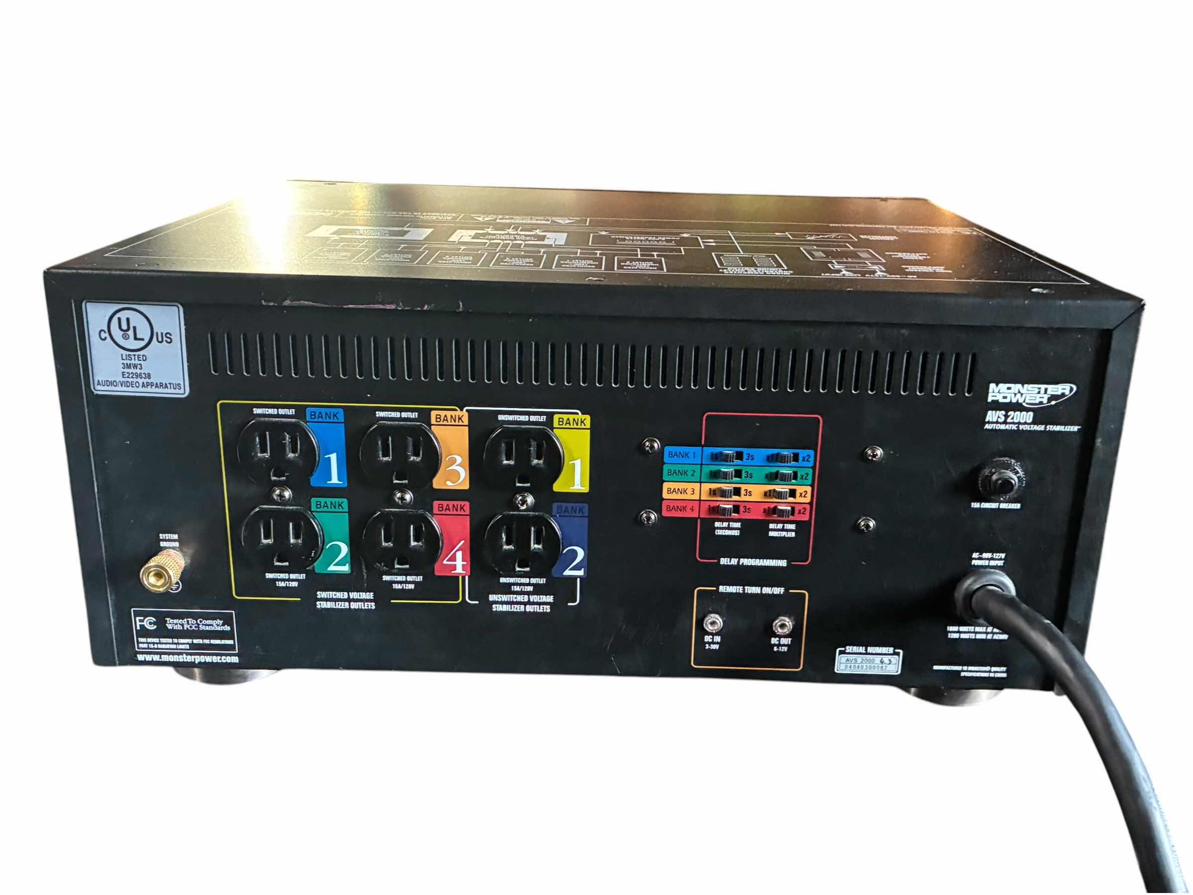 Photo 1 of MASTER POWER AUTOMATIC VOLTAGE STABILIZER AVS 2000 $1700