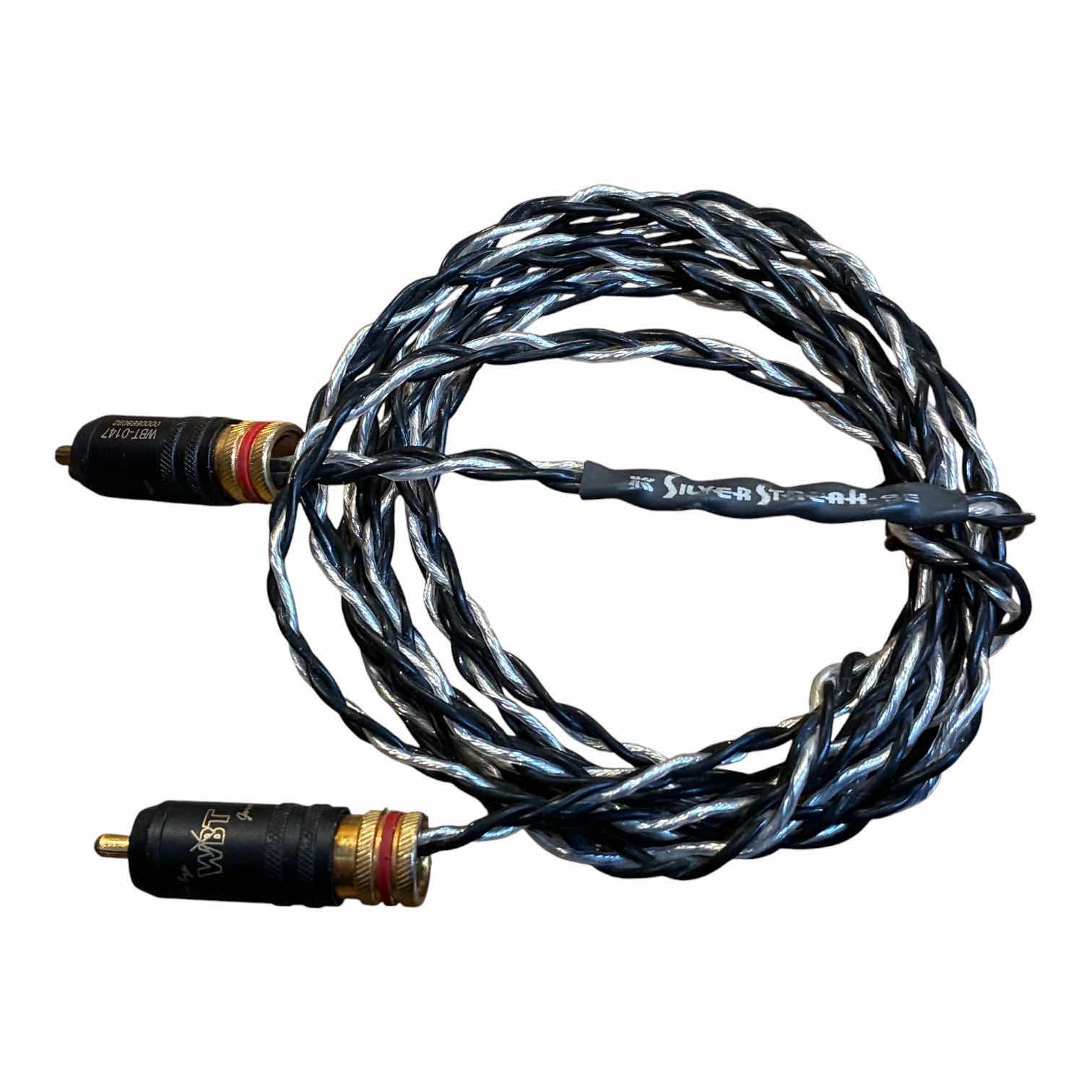Photo 1 of SILVER STREAK 6’ PBJ ANALOG INTERCONNECT CABLE WBT-0114CU RCA $260
