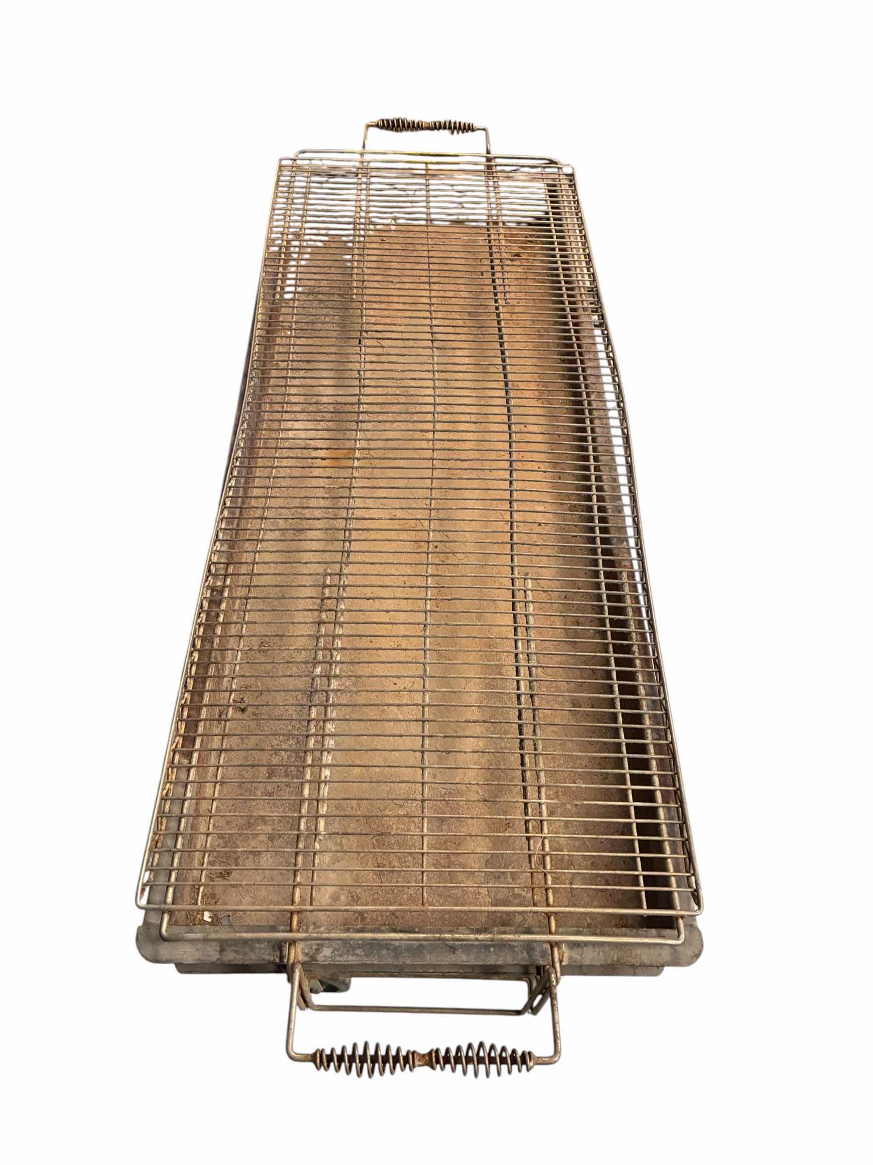 Photo 1 of STEEL ROLLING 5’ CHARCOAL PARTY GRILL 66“ X 24“ H33“