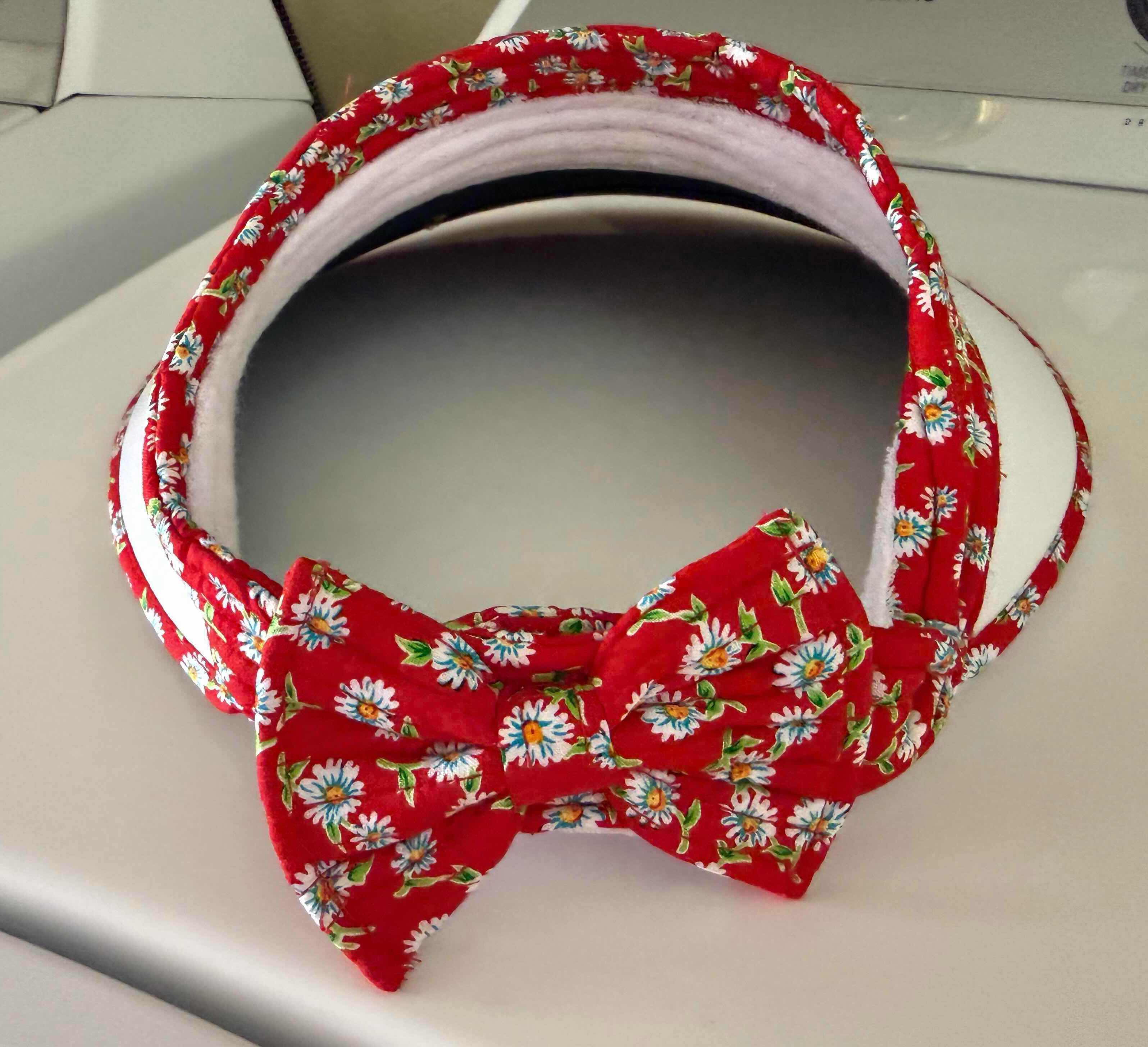 Photo 1 of 6-NEW WIDE RIM SUN VISORS W VELCRO BOW BACK