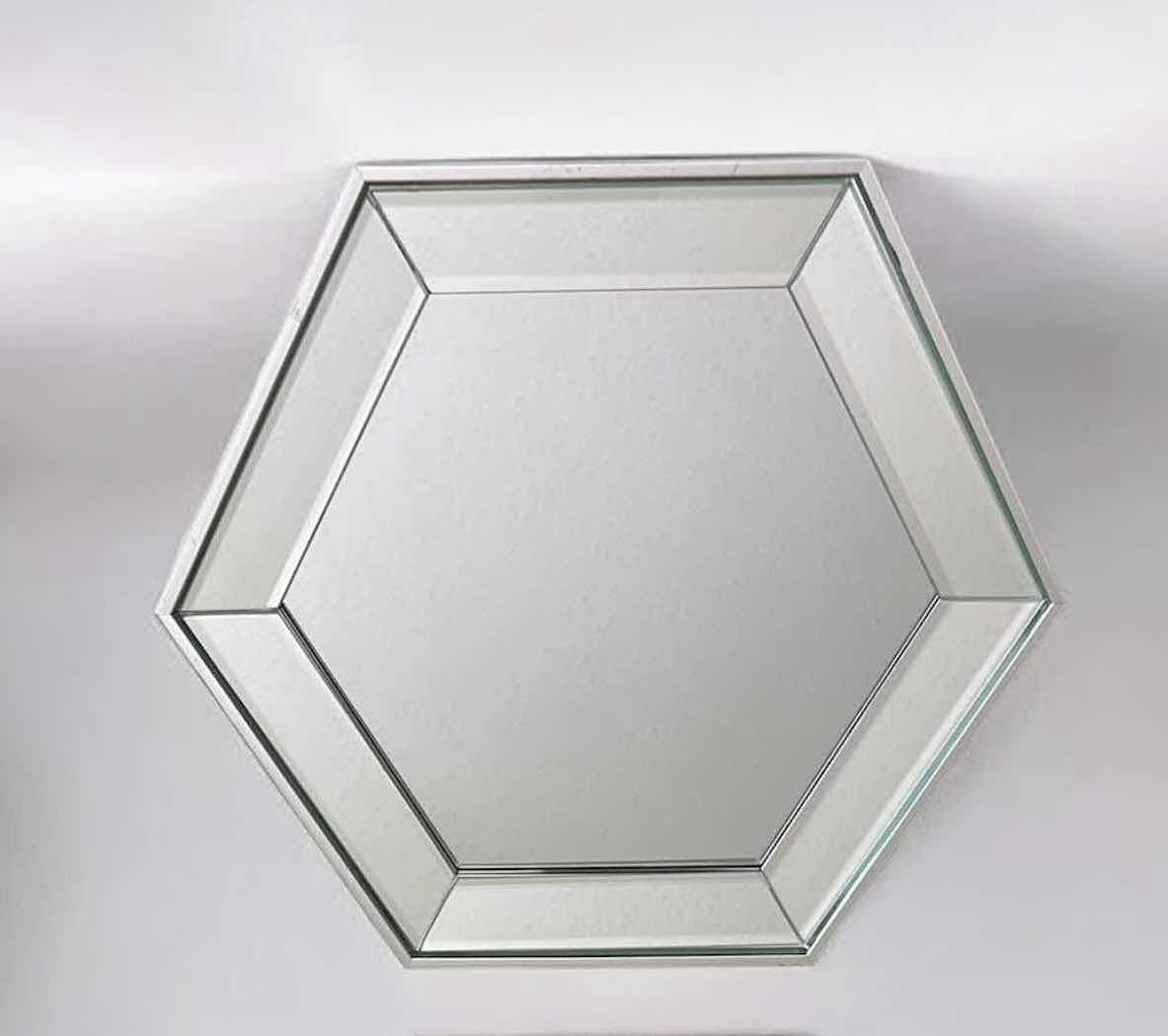 Photo 1 of 2- HEXAGONAL WAL MIRRORS 13" X 11"