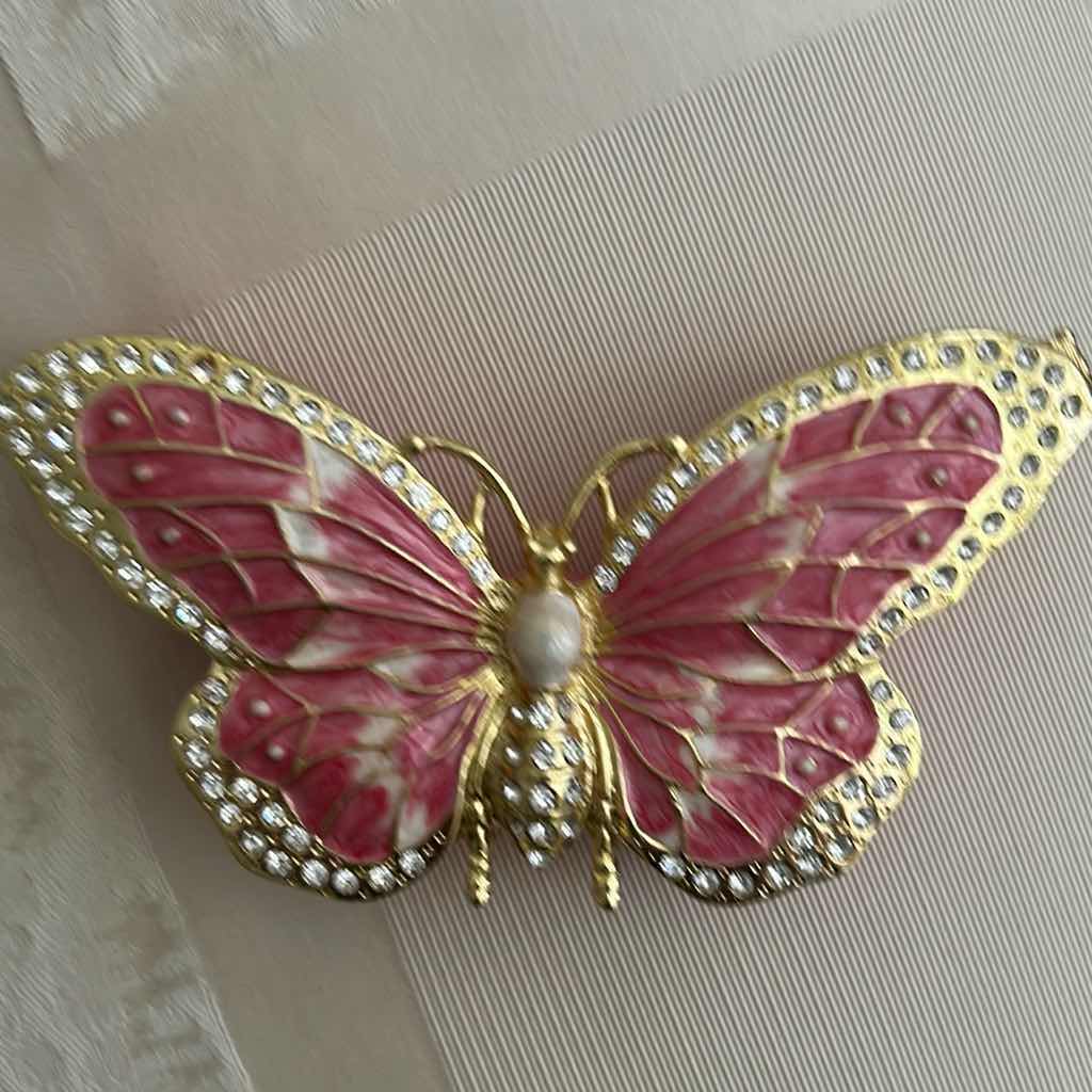 Photo 1 of 3-BUTTERFLY CLIPS RING HOLDER TRINKET BOXES