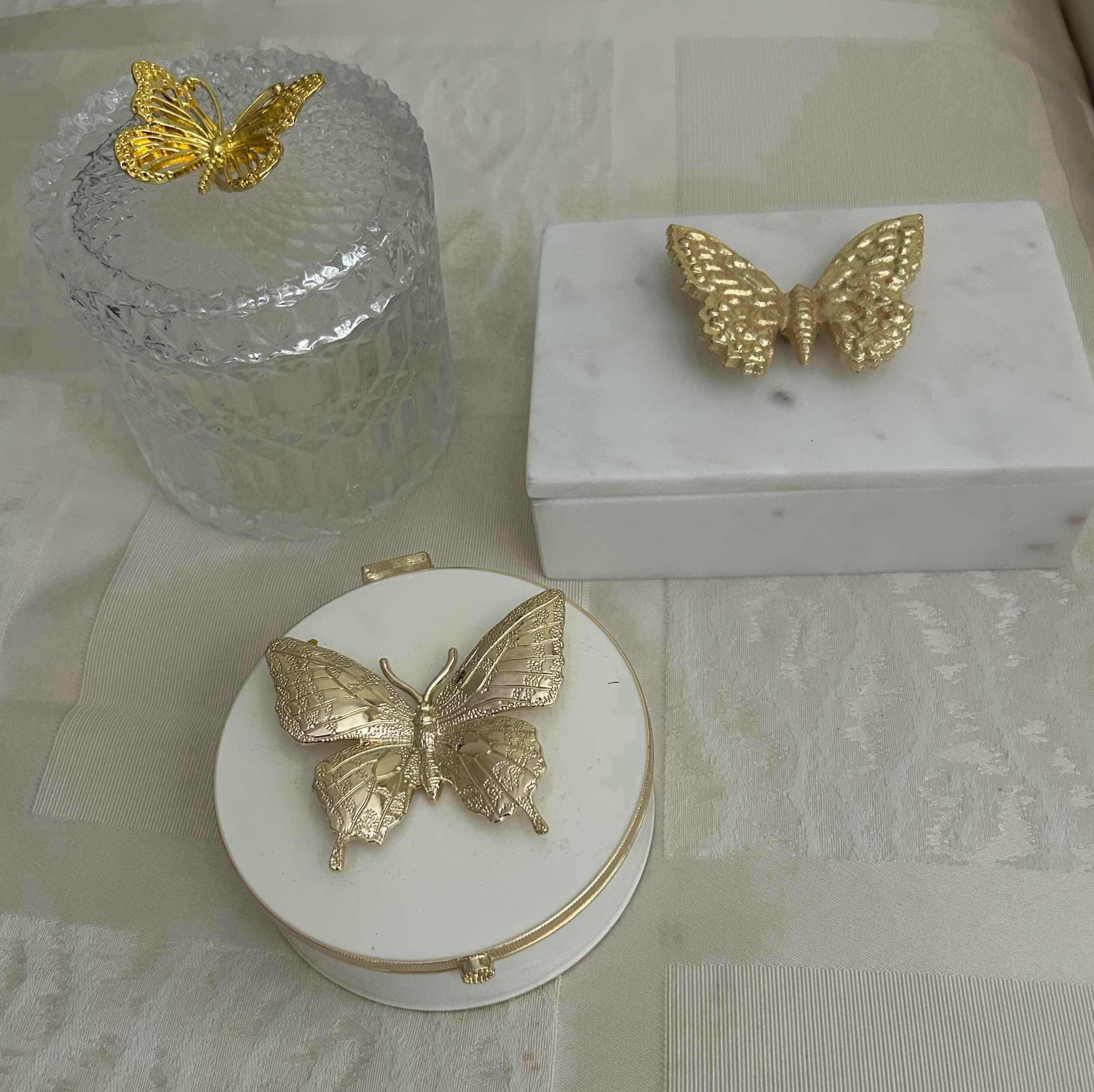 Photo 1 of 3- BUTTERFLY TRINKET BOX