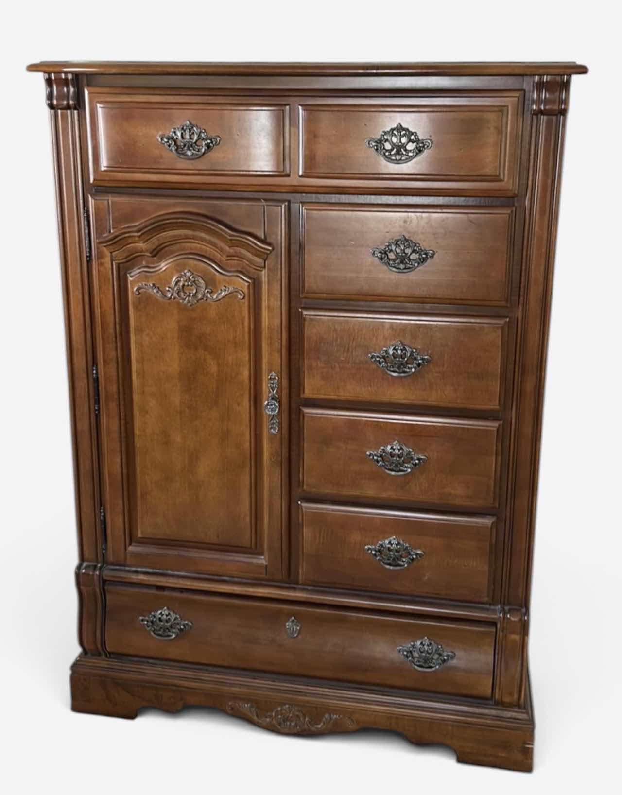 Photo 1 of STANLEY VICTORIAN INSPIRED GENTLEMAN’S CHEST FROM THE QUARTER SAWN OAK COLLECTION. 42“ x 18“ x H58 1/2“ $900