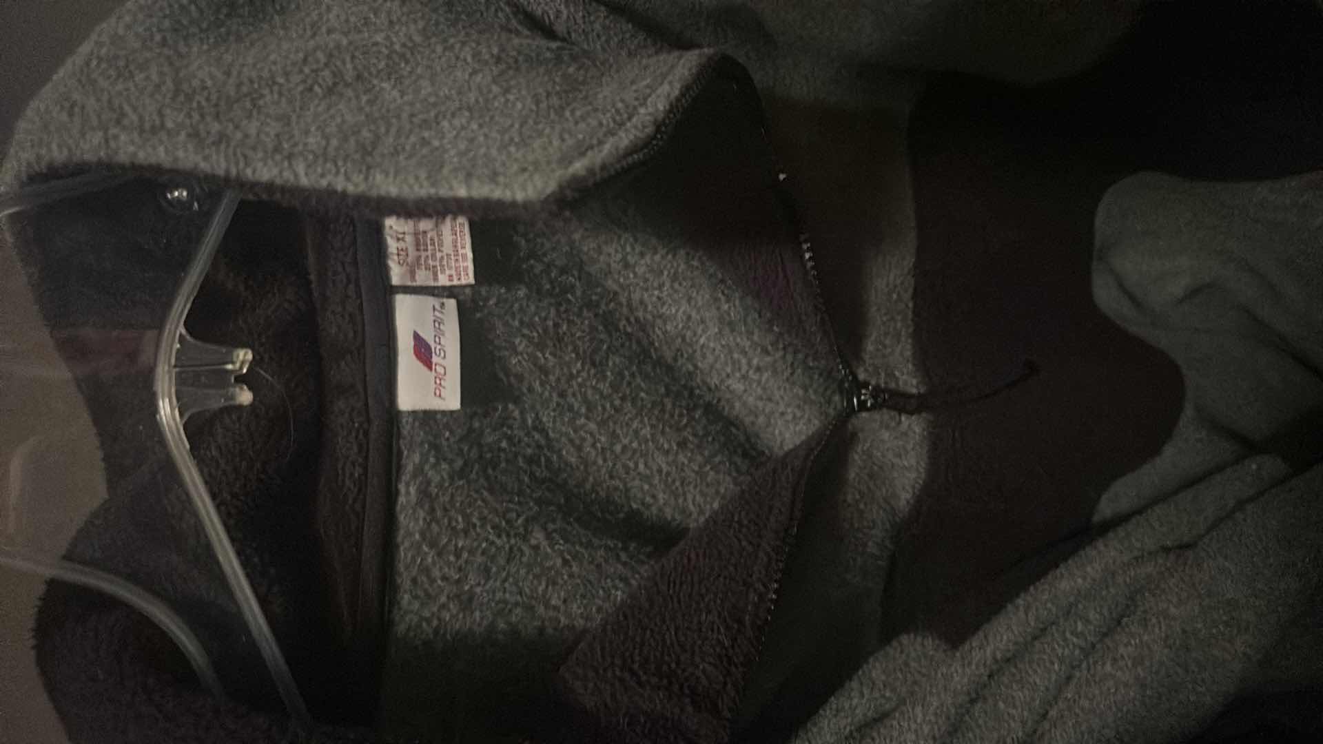 Photo 1 of MEN’S CLOTHING ASSORTMENT, SWEATSHIRTS, PULLOVER’S AND MORE SIZE LARGE EXTRA LARGE