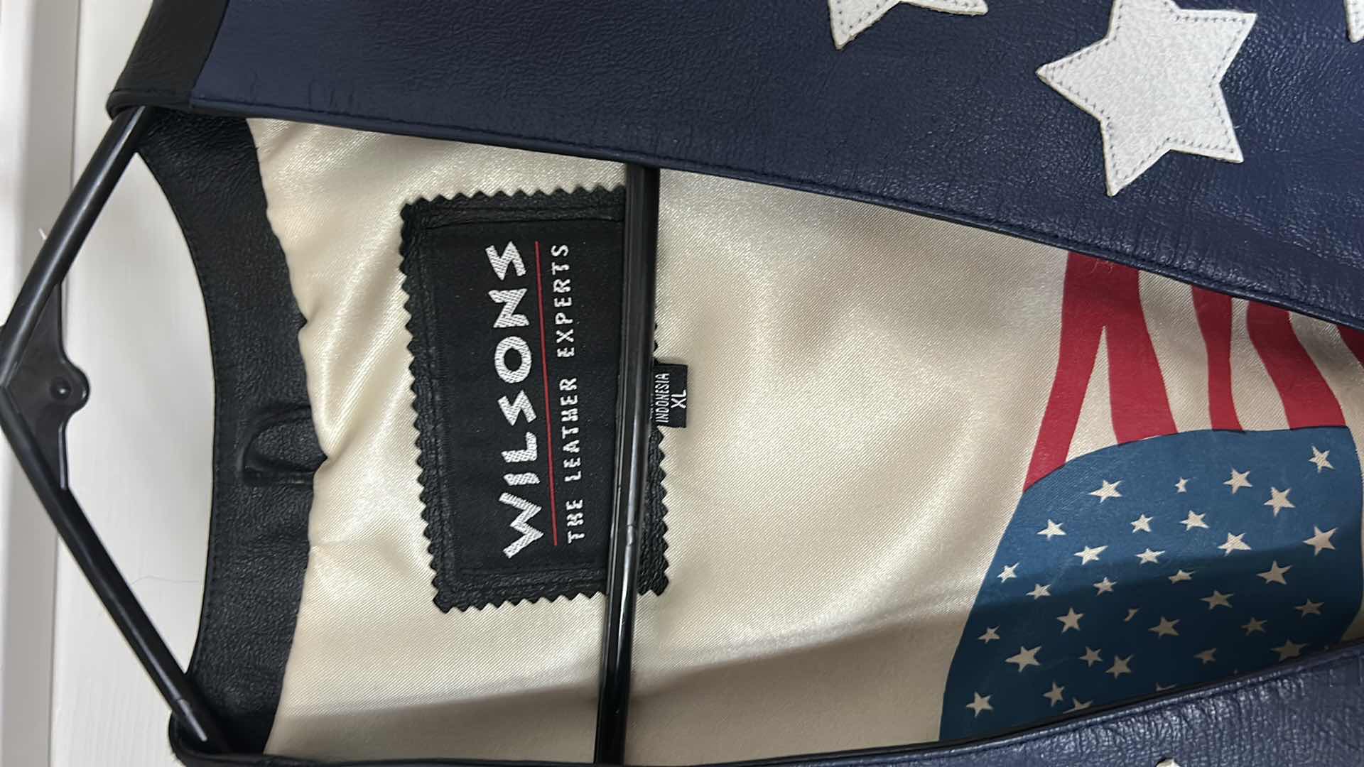 Photo 1 of WILSON’S 100% LEATHER PATRIOTIC VEST SIZE XL